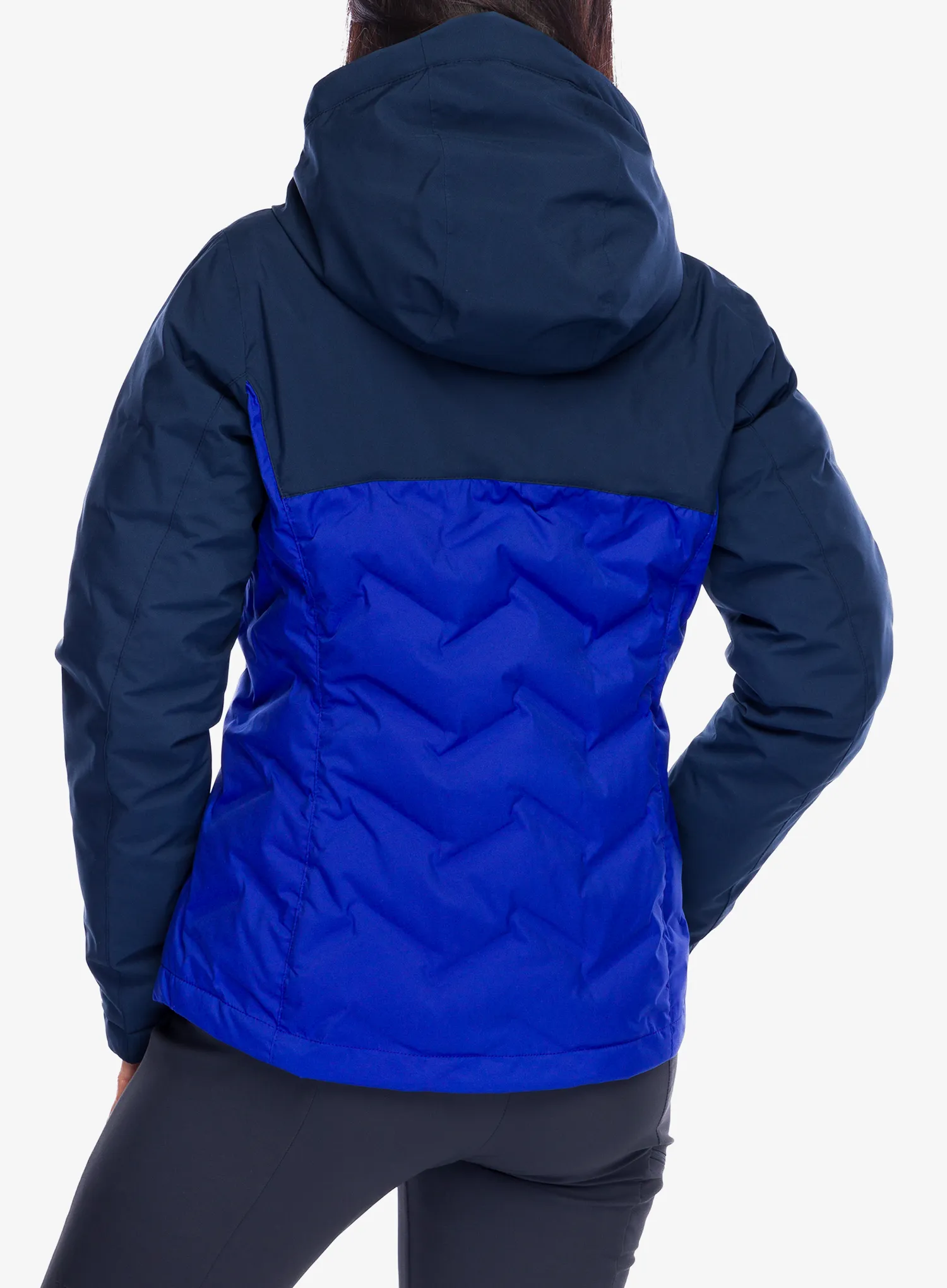 Dámská péřová bunda Columbia Grand Trek III Down Jacket - clematis blue/collegiate navy