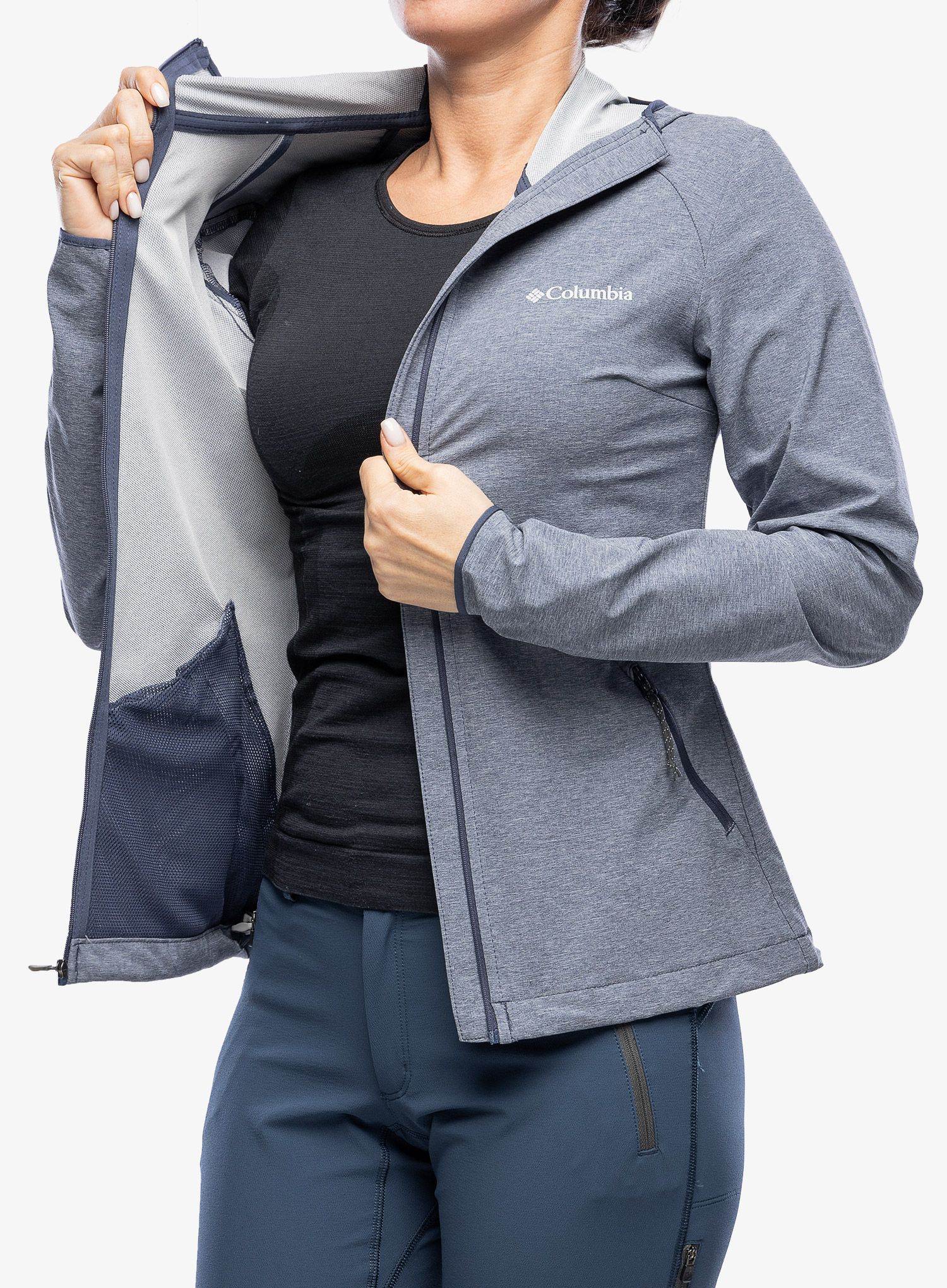Dámská softshellová bunda Columbia Heather Canyon Softshell - nocturnal