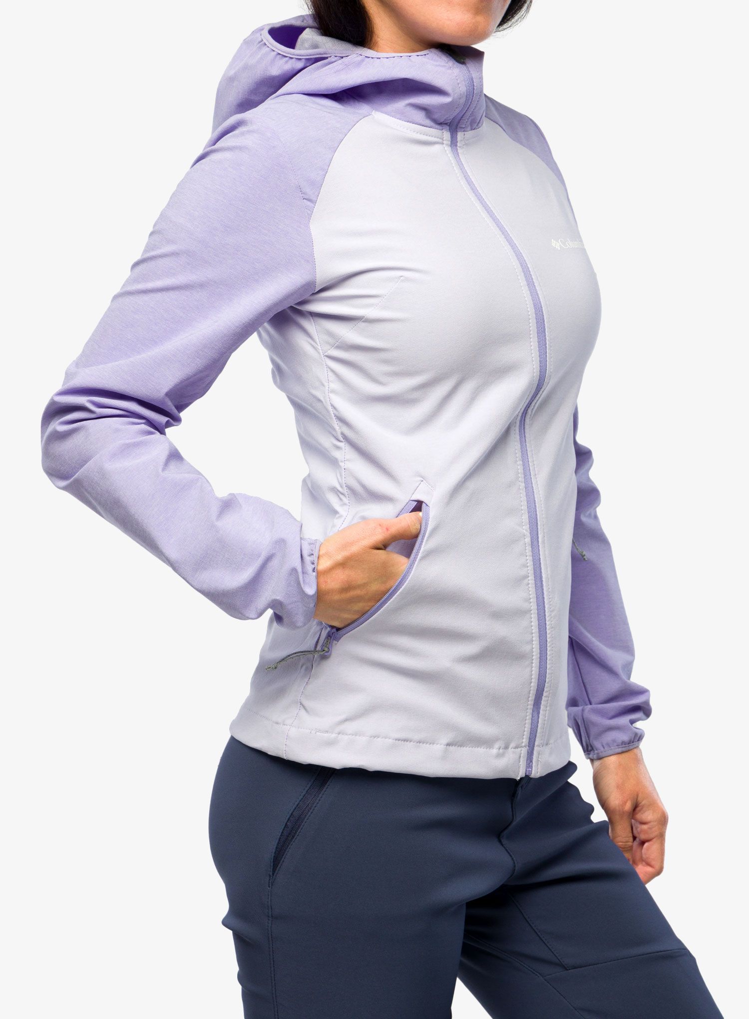Softshellová bunda dámská Columbia Heather Canyon Softshell - purple tint/frosted purple