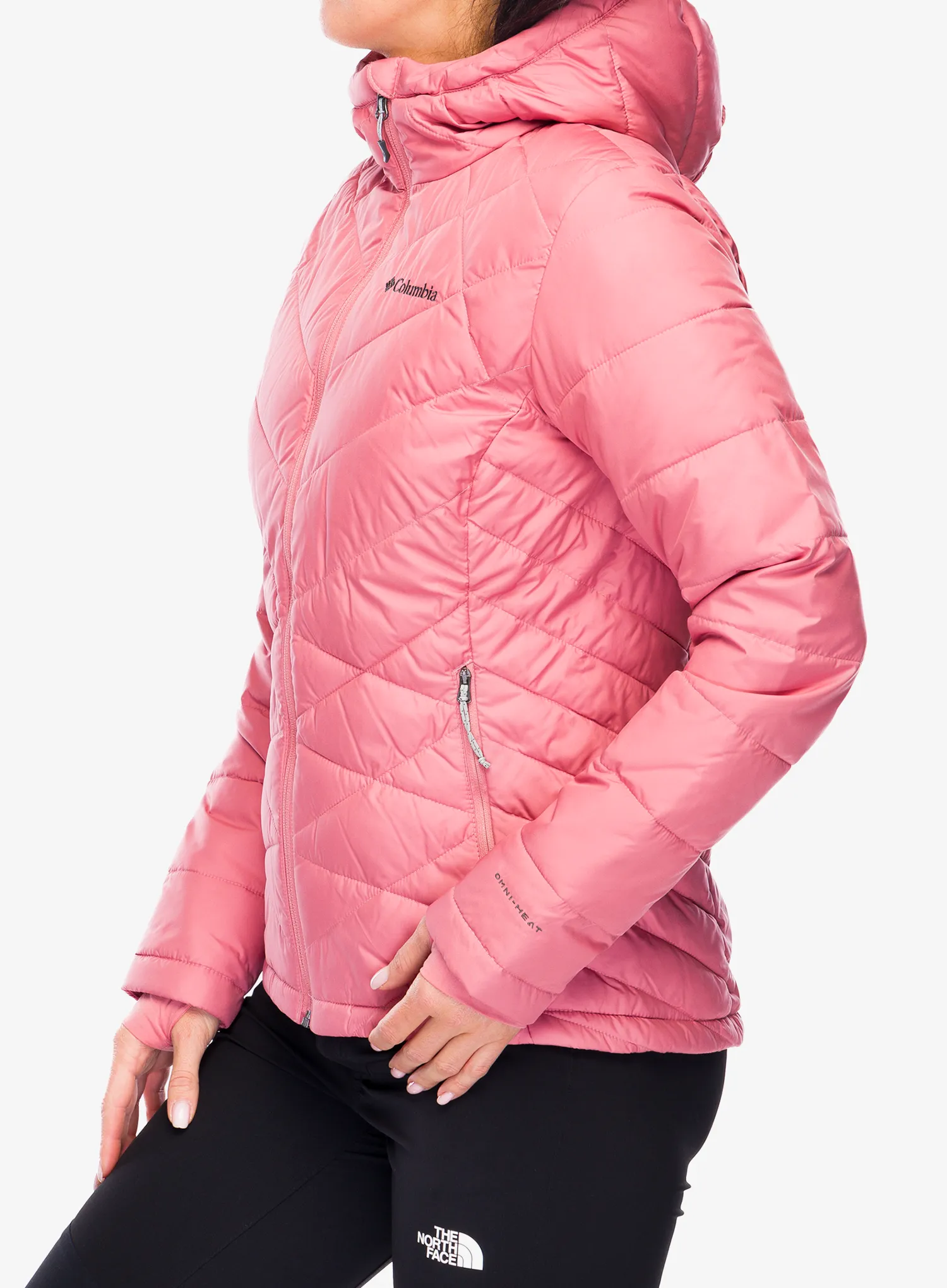 Zateplená bunda dámská Columbia Heavenly Hooded Jacket - pink agave