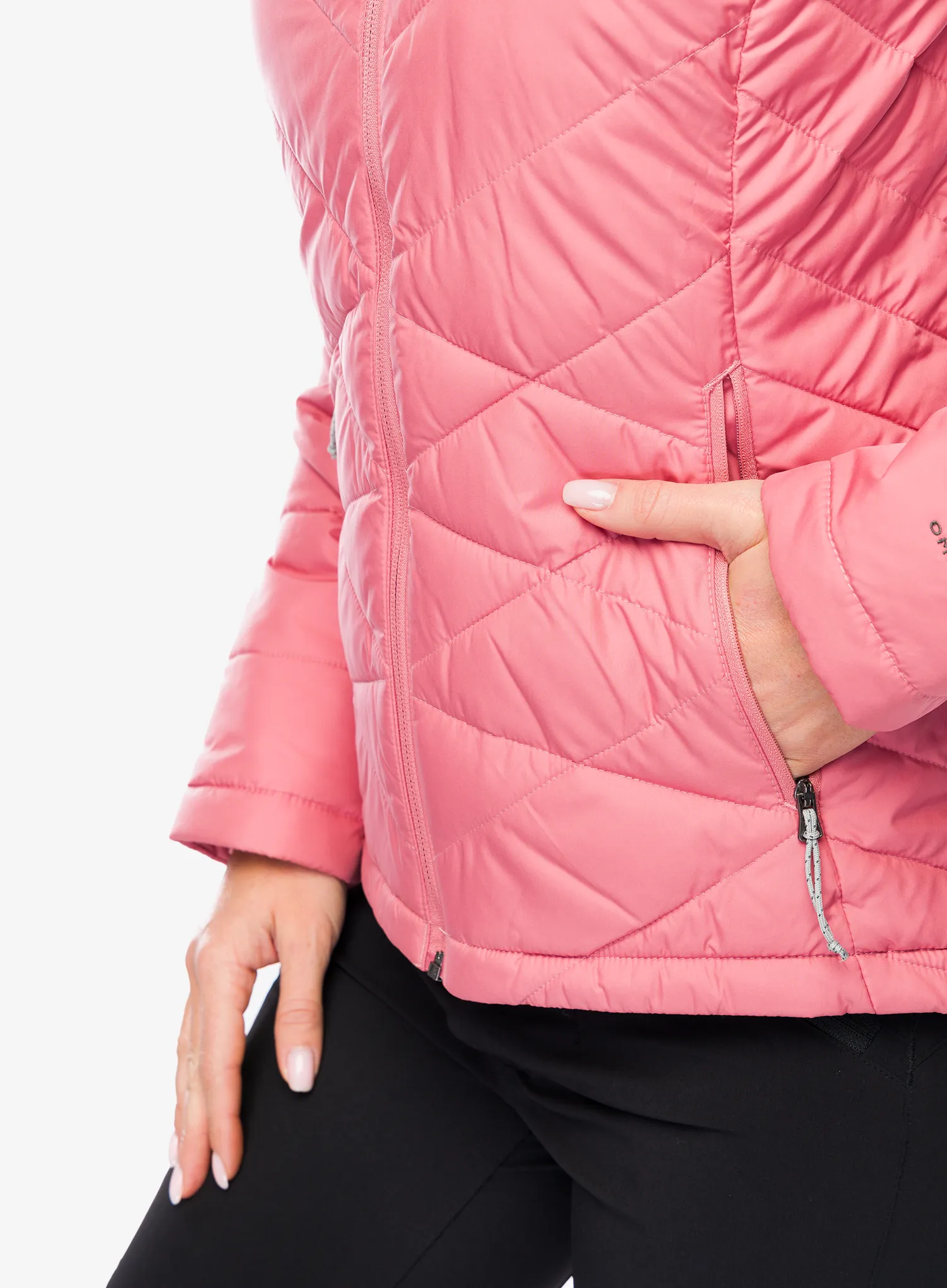 Zateplená bunda dámská Columbia Heavenly Hooded Jacket - pink agave