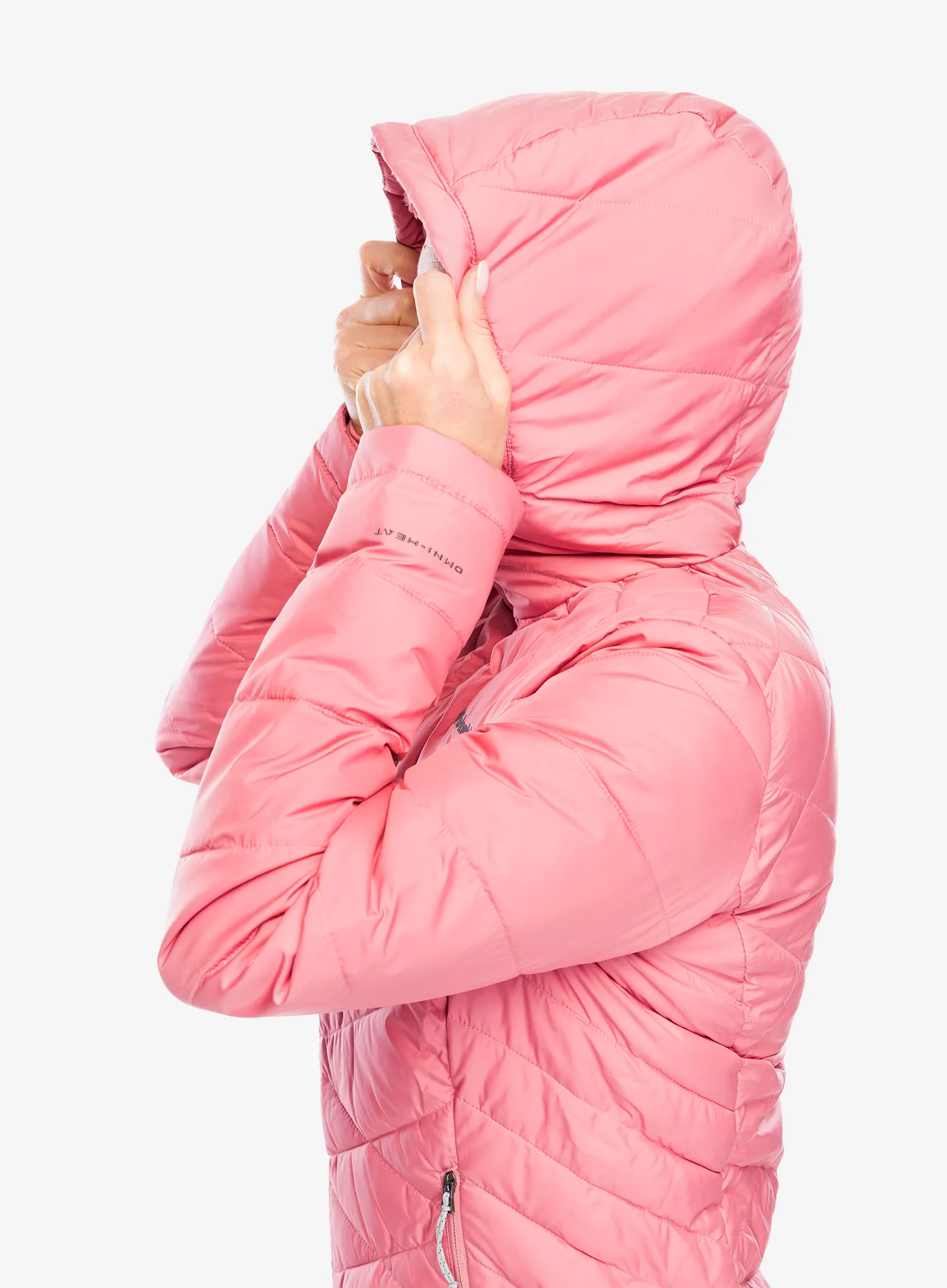 Zateplená bunda dámská Columbia Heavenly Hooded Jacket - pink agave