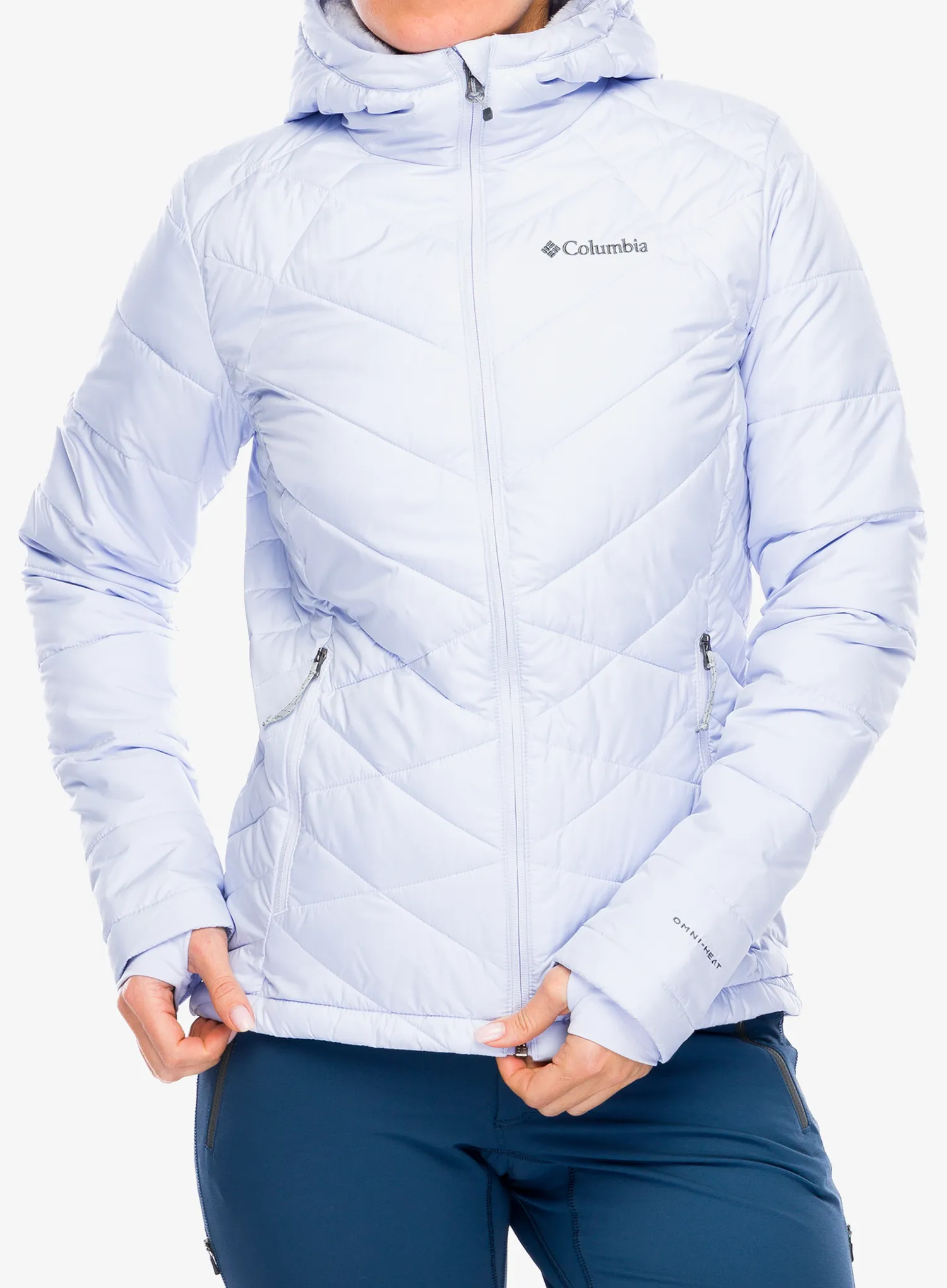 Zateplená bunda dámská Columbia Heavenly Hooded Jacket - snowdrift