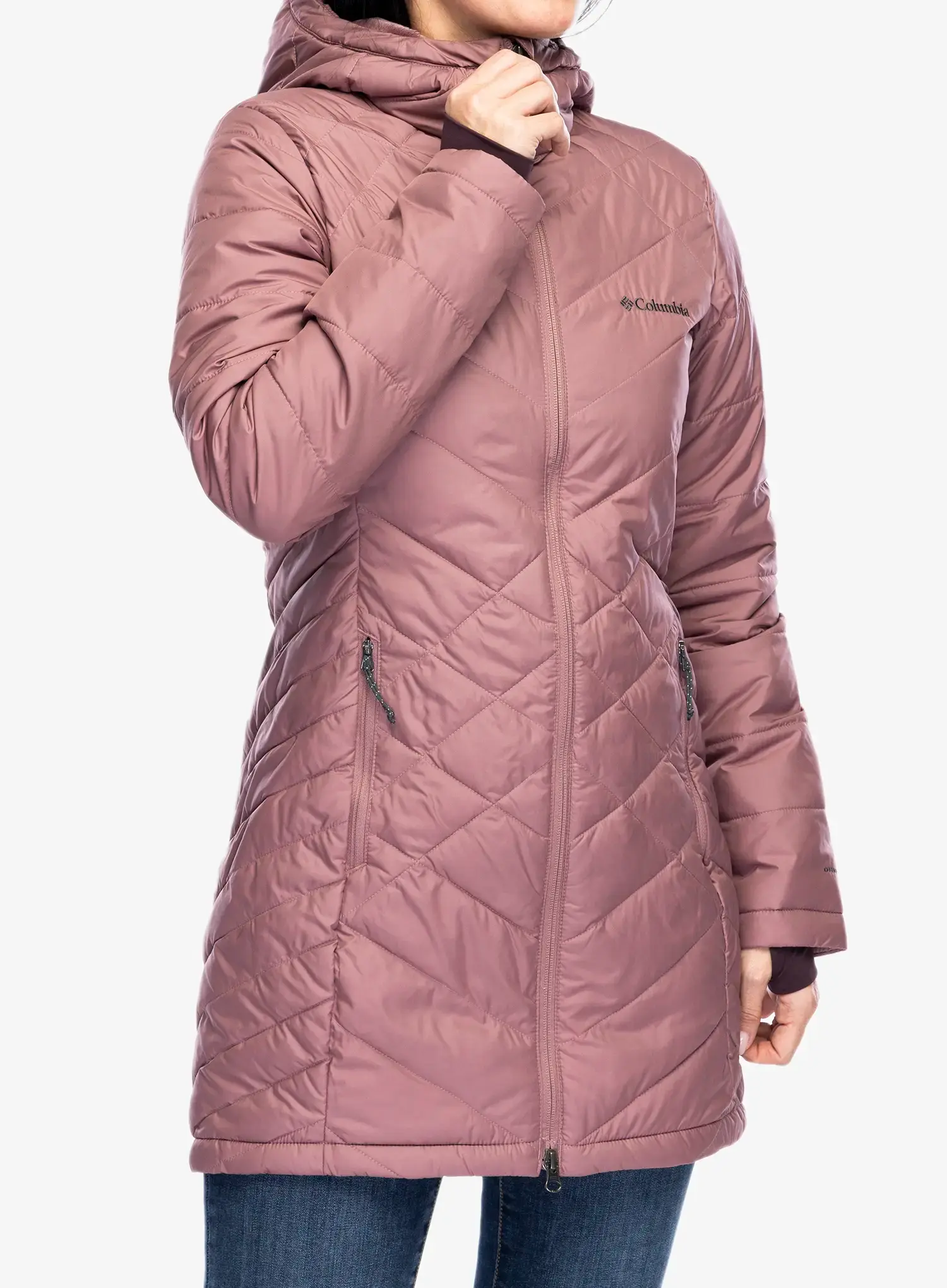 Dámský kabát Columbia Heavenly Long Hooded Jacket - fig