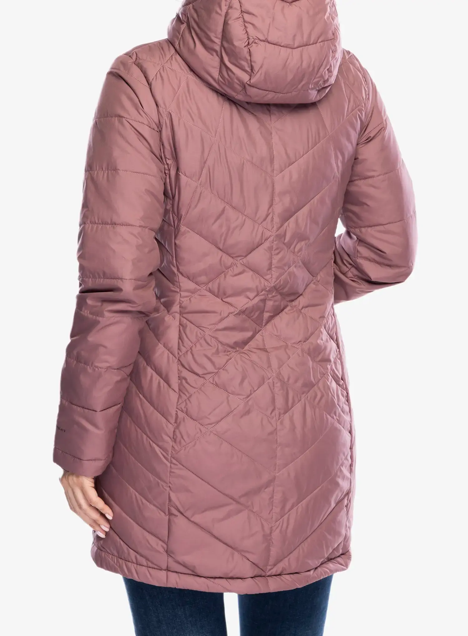 Dámský kabát Columbia Heavenly Long Hooded Jacket - fig