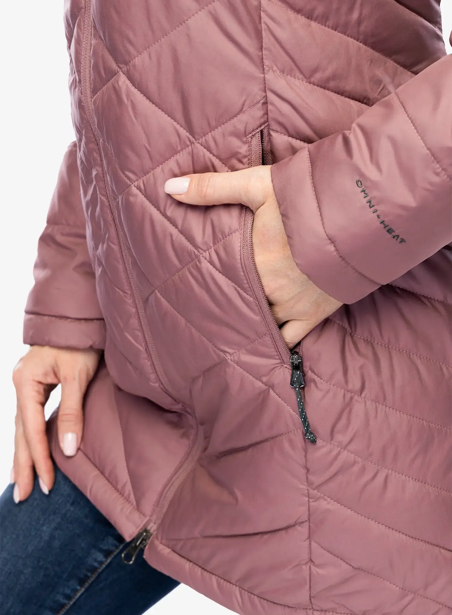Dámský kabát Columbia Heavenly Long Hooded Jacket - fig