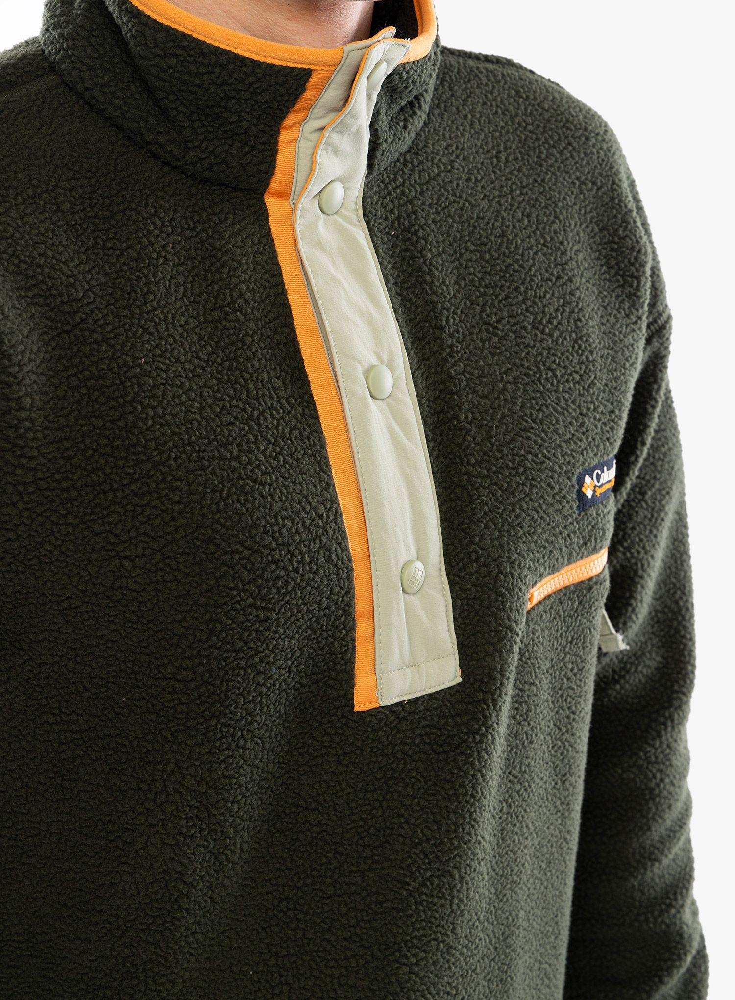 Mikina bez kapuce Columbia Helvetia Half Snap Fleece - greenscape