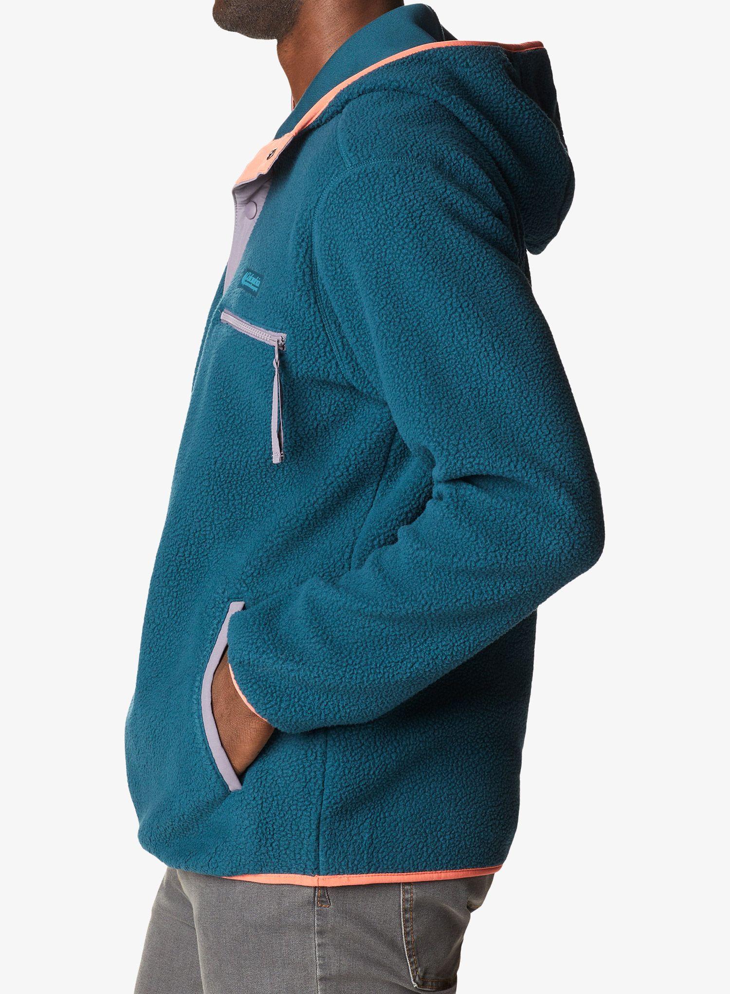 Pánská mikina Columbia Helvetia Hoodie - night wave/purple/faded peach