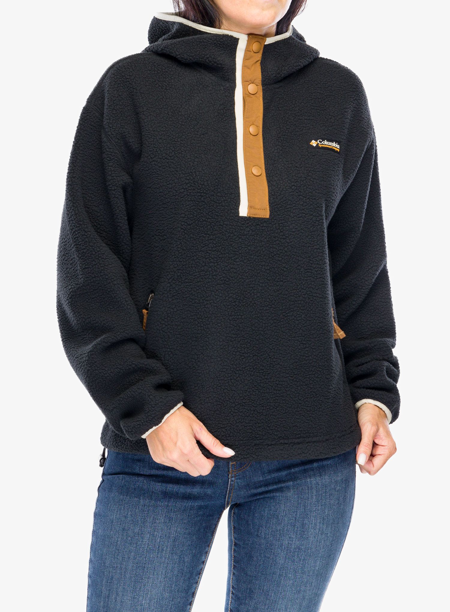 Dámská mikina s kapucí Columbia Helvetia II Hoodie - black