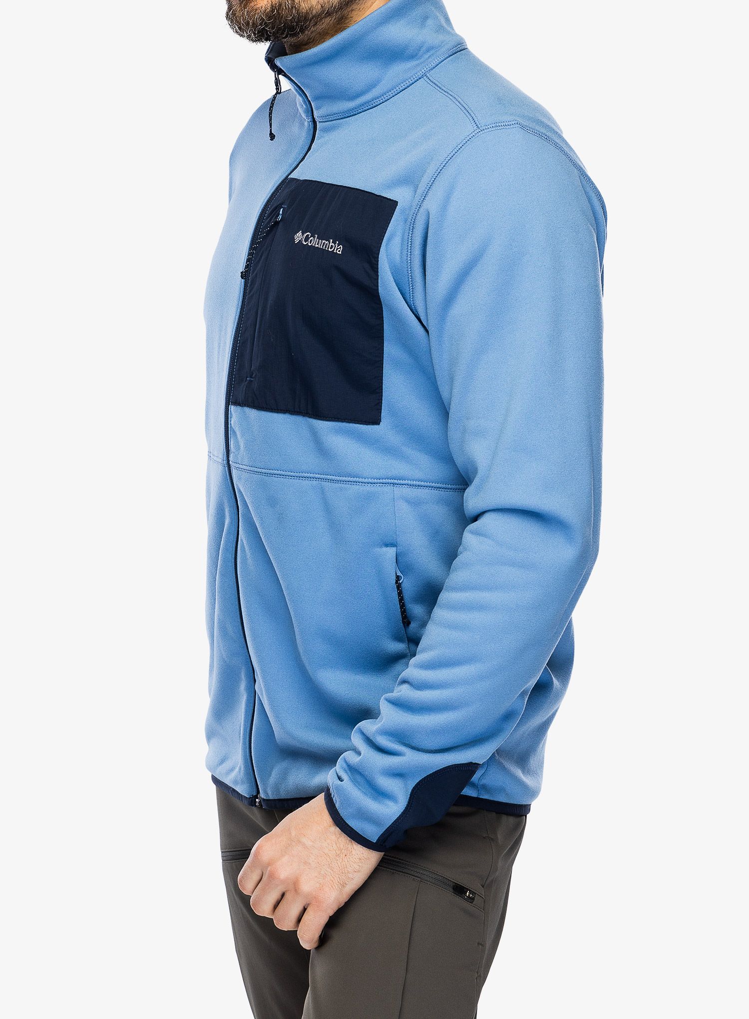 Fleece mikina Columbia Hike Full Zip - skyler/collegiate navy