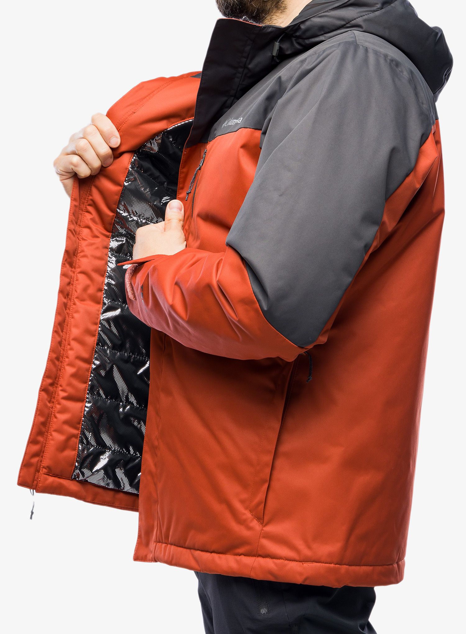 Pánská bunda Columbia Hikebound Insulated Jacket - warp red/shark