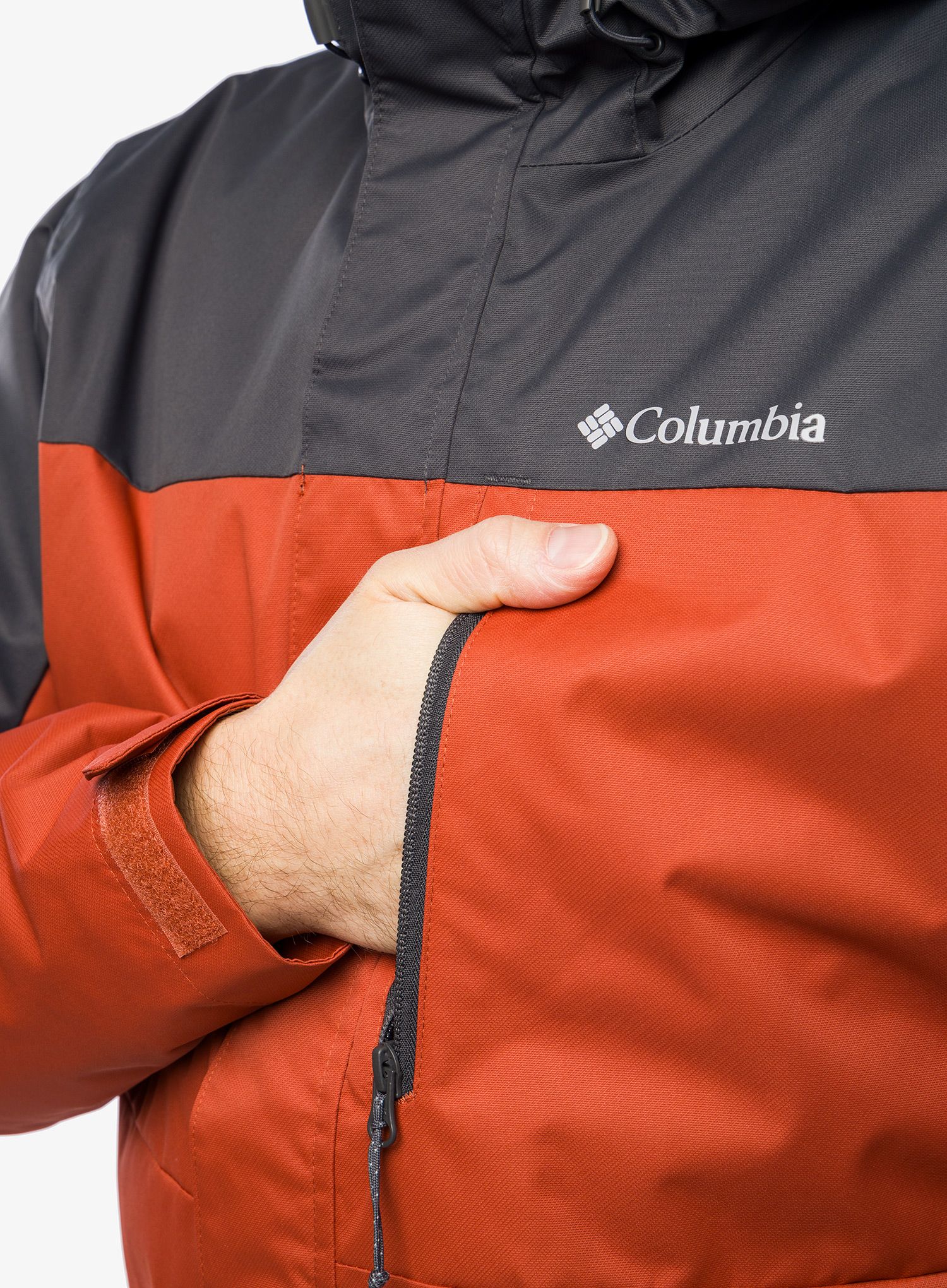 Pánská bunda Columbia Hikebound Insulated Jacket - warp red/shark