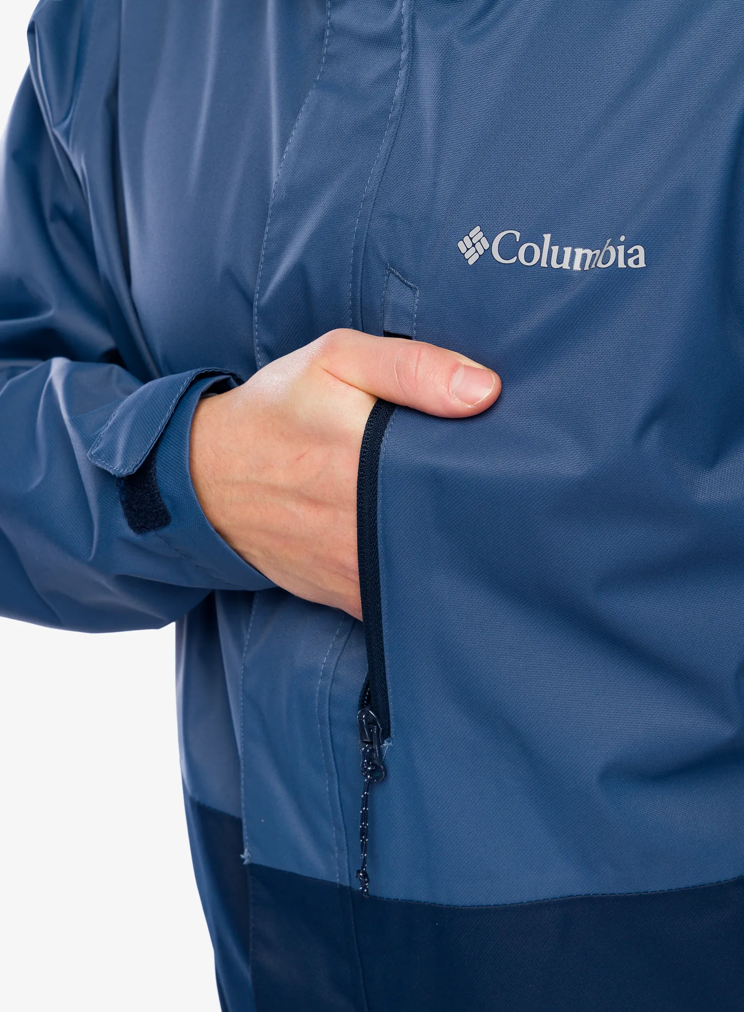 Bunda do deště Columbia Hikebound Jacket - dark mountain/collegiate navy