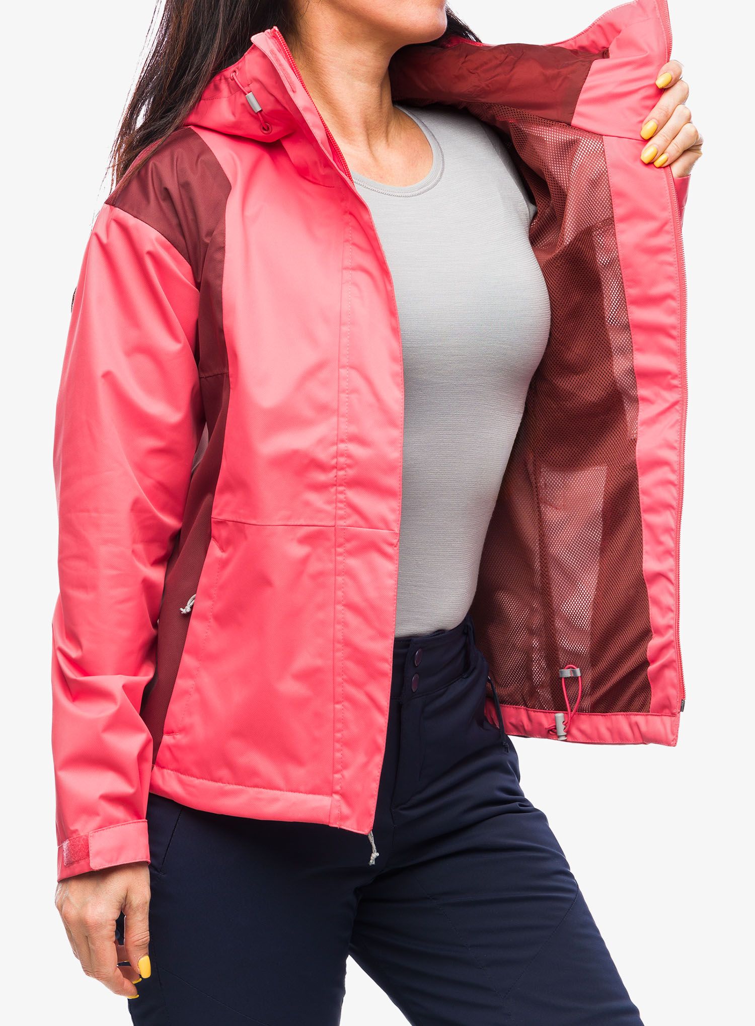 Dámská bunda do deště Columbia Hikebound Jacket - juicy/spice