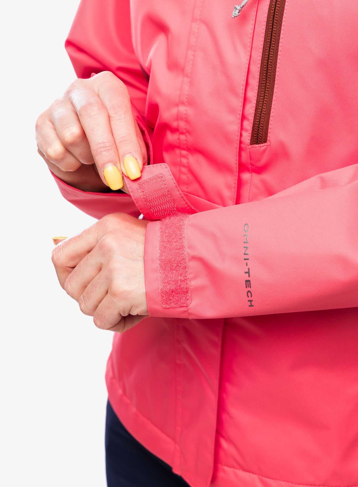 Dámská bunda do deště Columbia Hikebound Jacket - juicy/spice