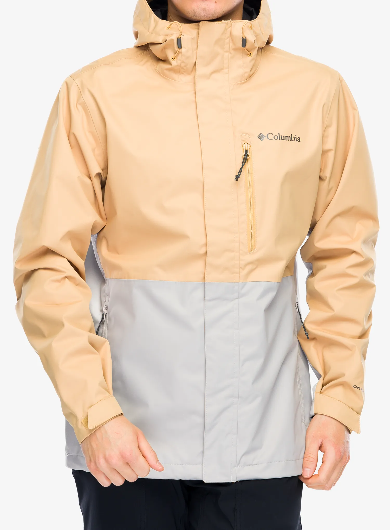 Bunda do deště Columbia Hikebound Jacket - light camel/flint grey