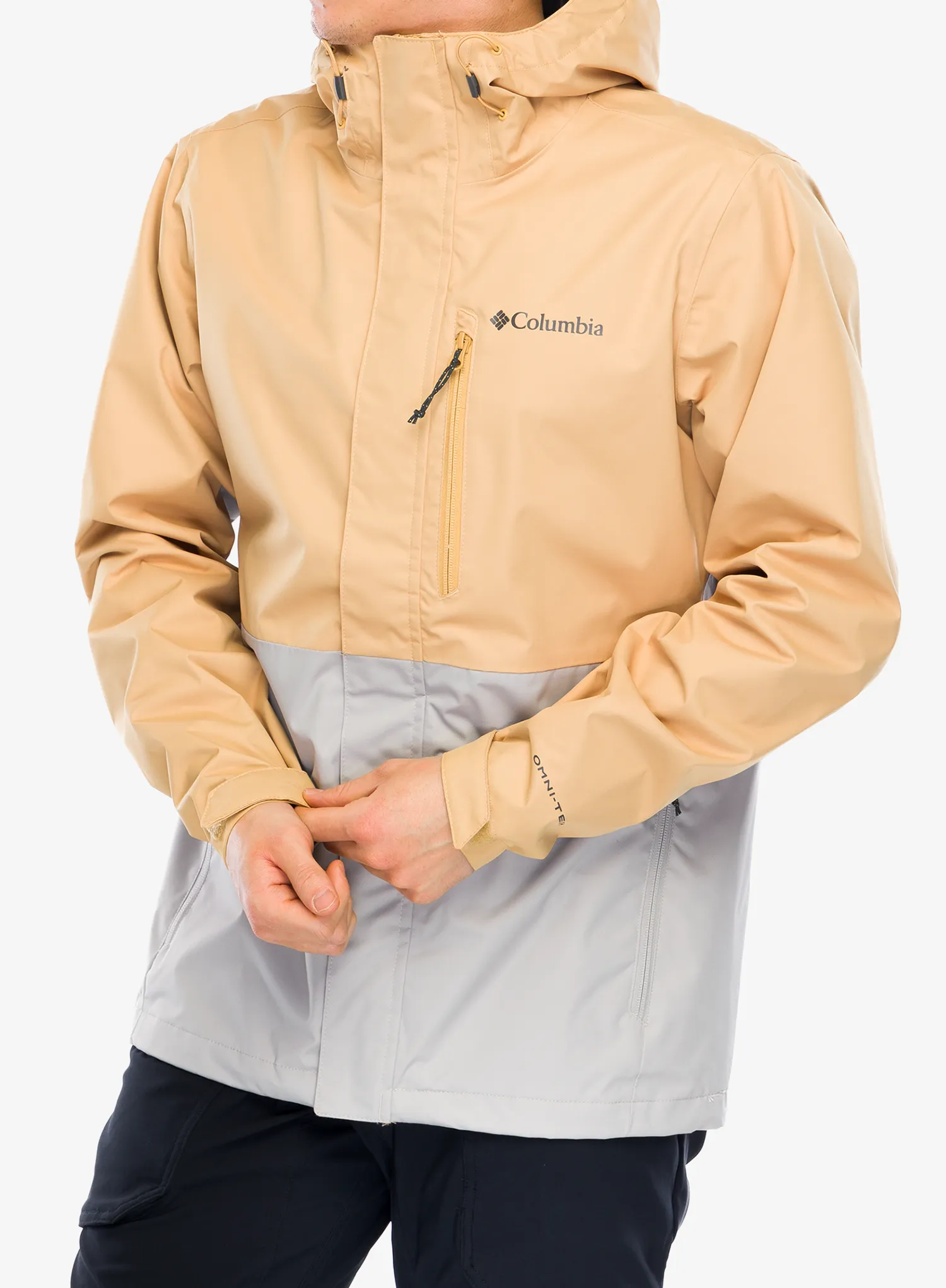 Bunda do deště Columbia Hikebound Jacket - light camel/flint grey