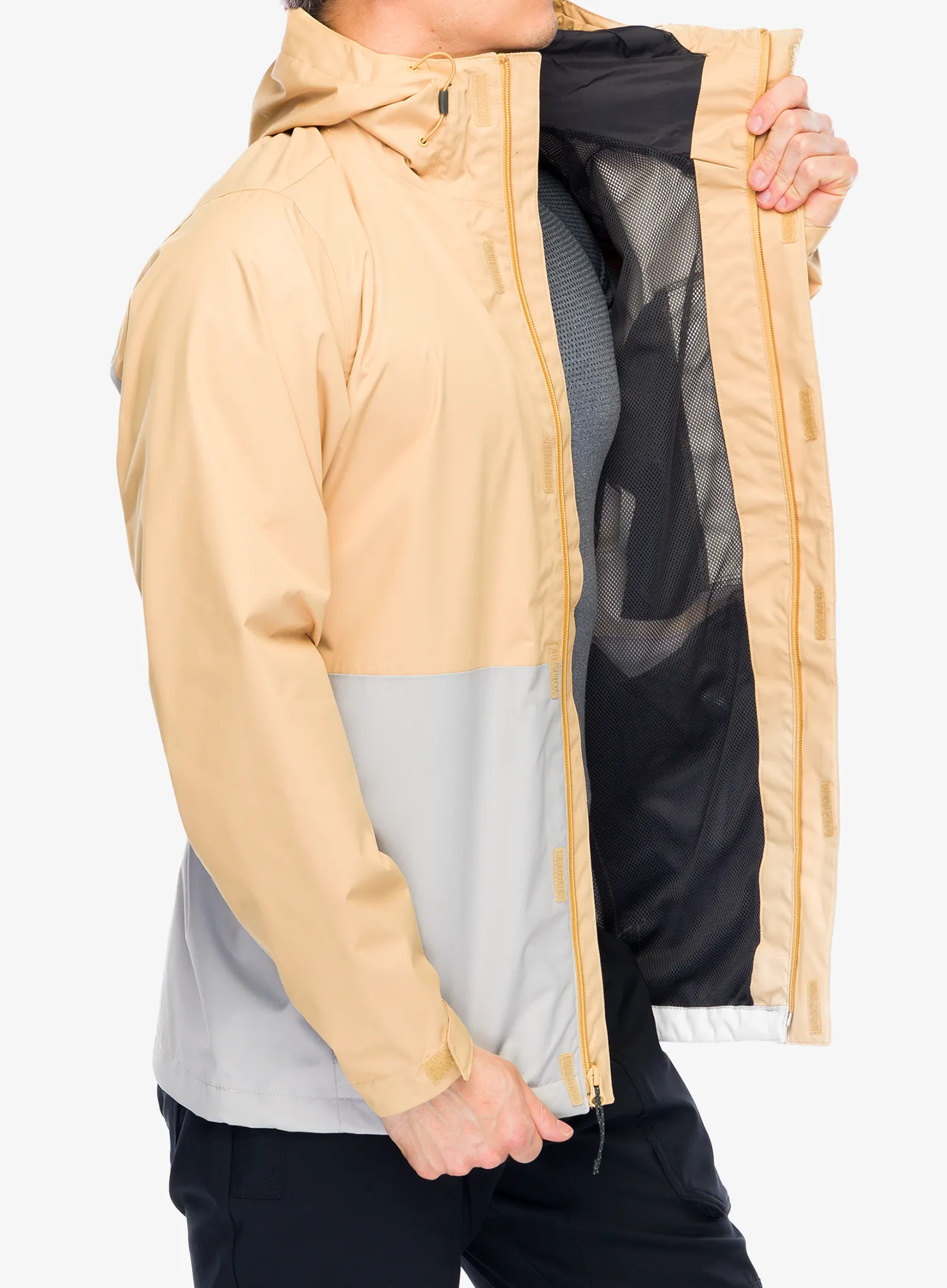Bunda do deště Columbia Hikebound Jacket - light camel/flint grey