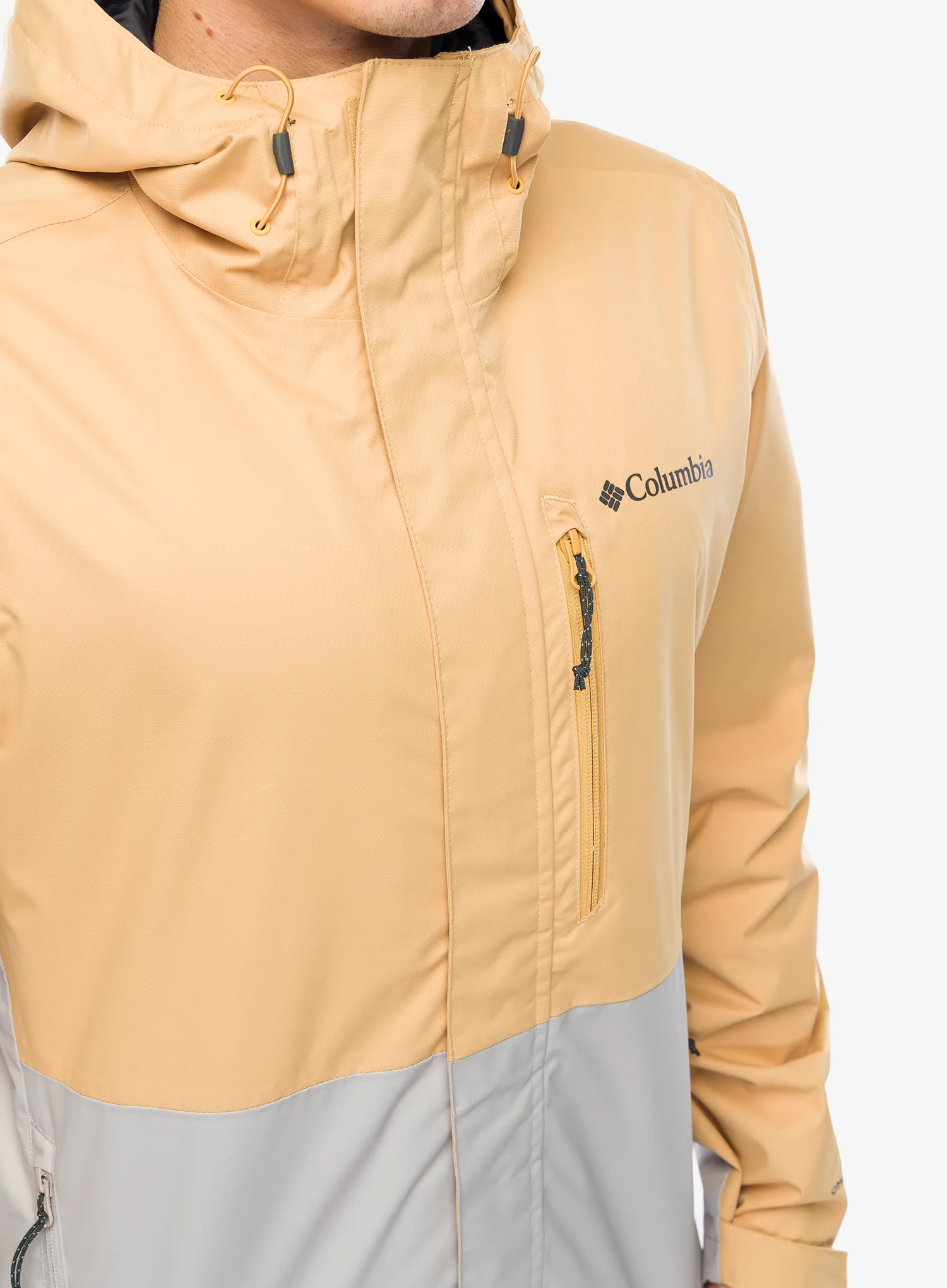 Bunda do deště Columbia Hikebound Jacket - light camel/flint grey
