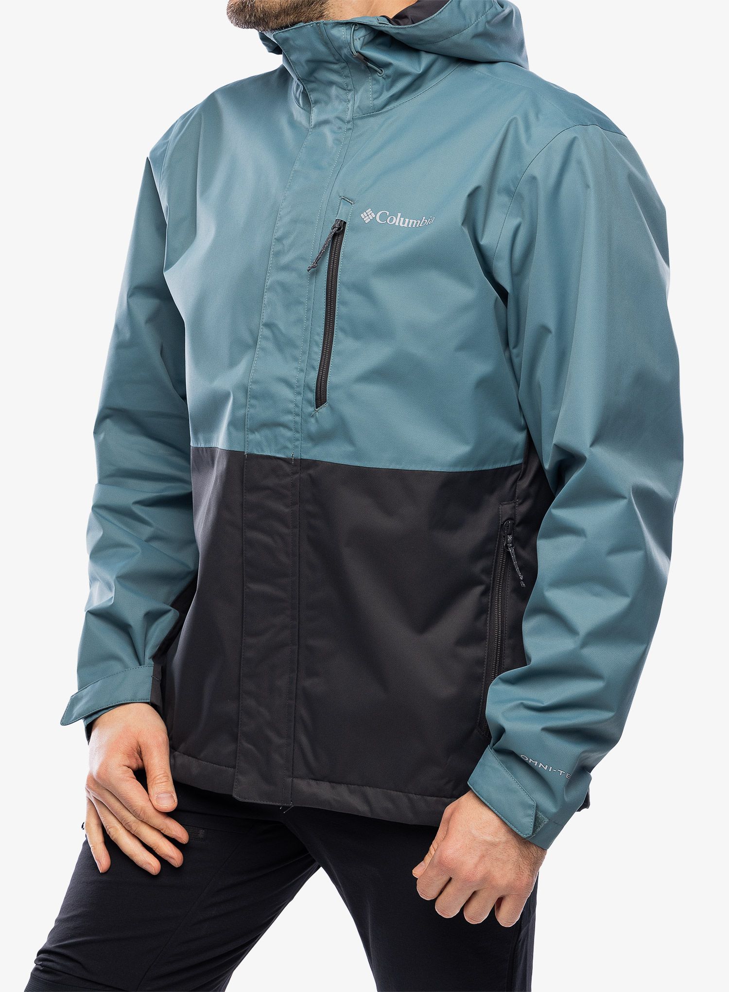 Pánská bunda do deště Columbia Hikebound Jacket - metal/shark
