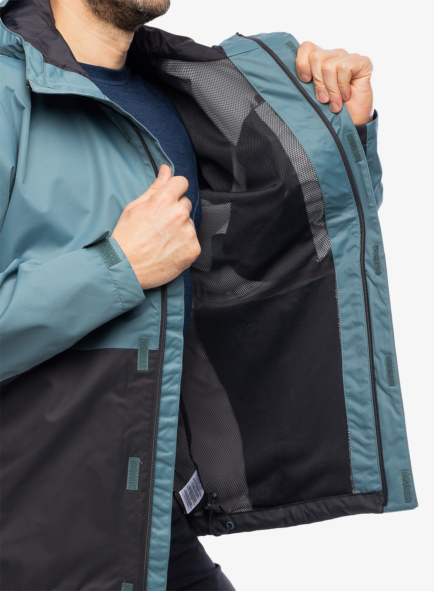 Pánská bunda do deště Columbia Hikebound Jacket - metal/shark