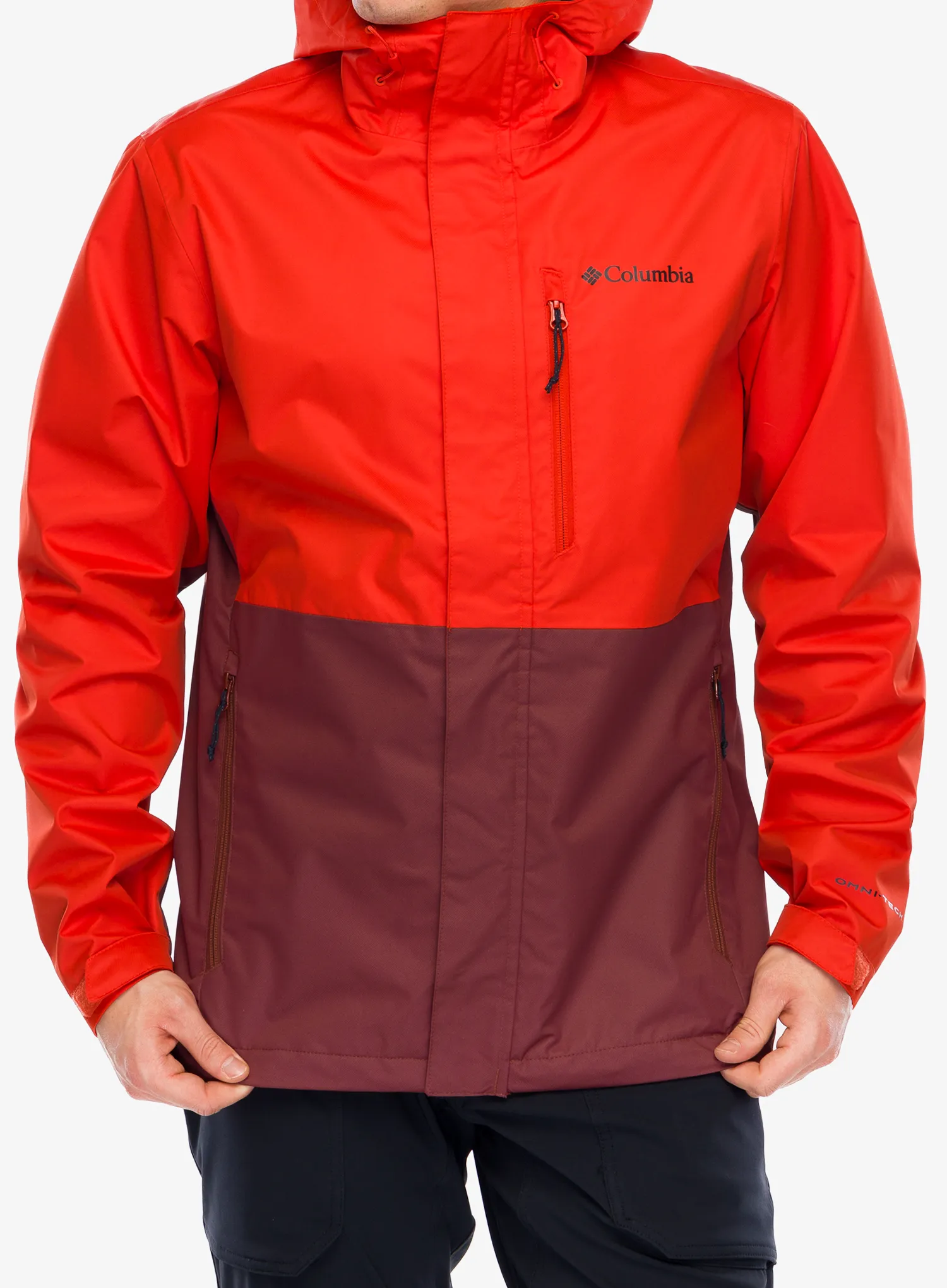 Bunda do deště Columbia Hikebound Jacket - spicy/spice
