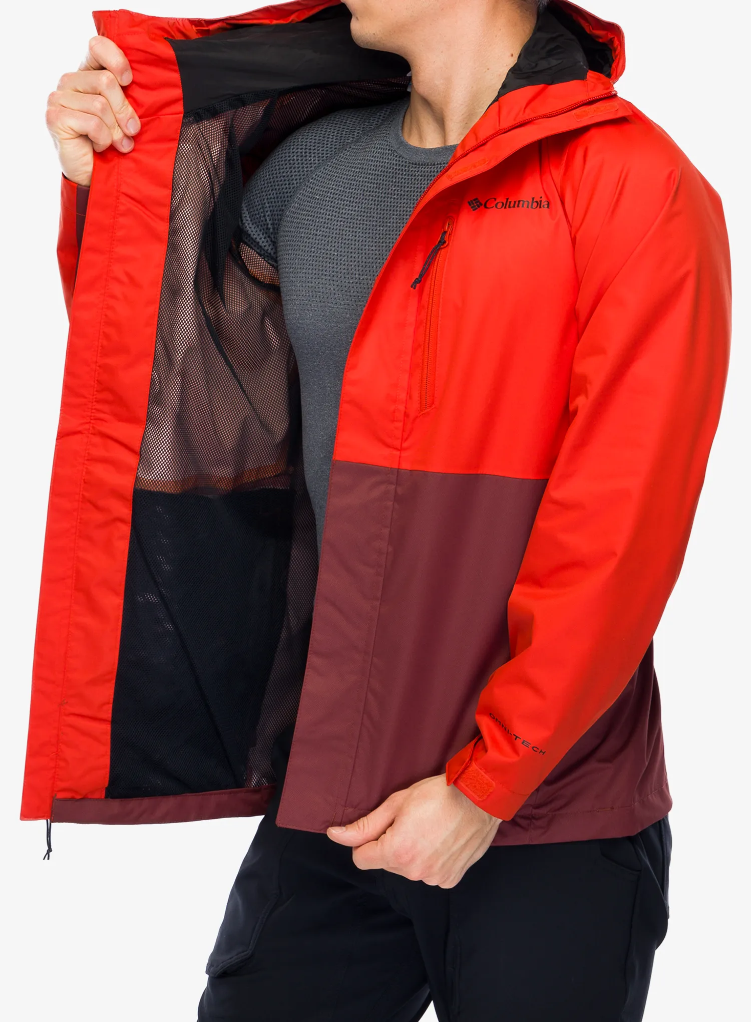 Bunda do deště Columbia Hikebound Jacket - spicy/spice