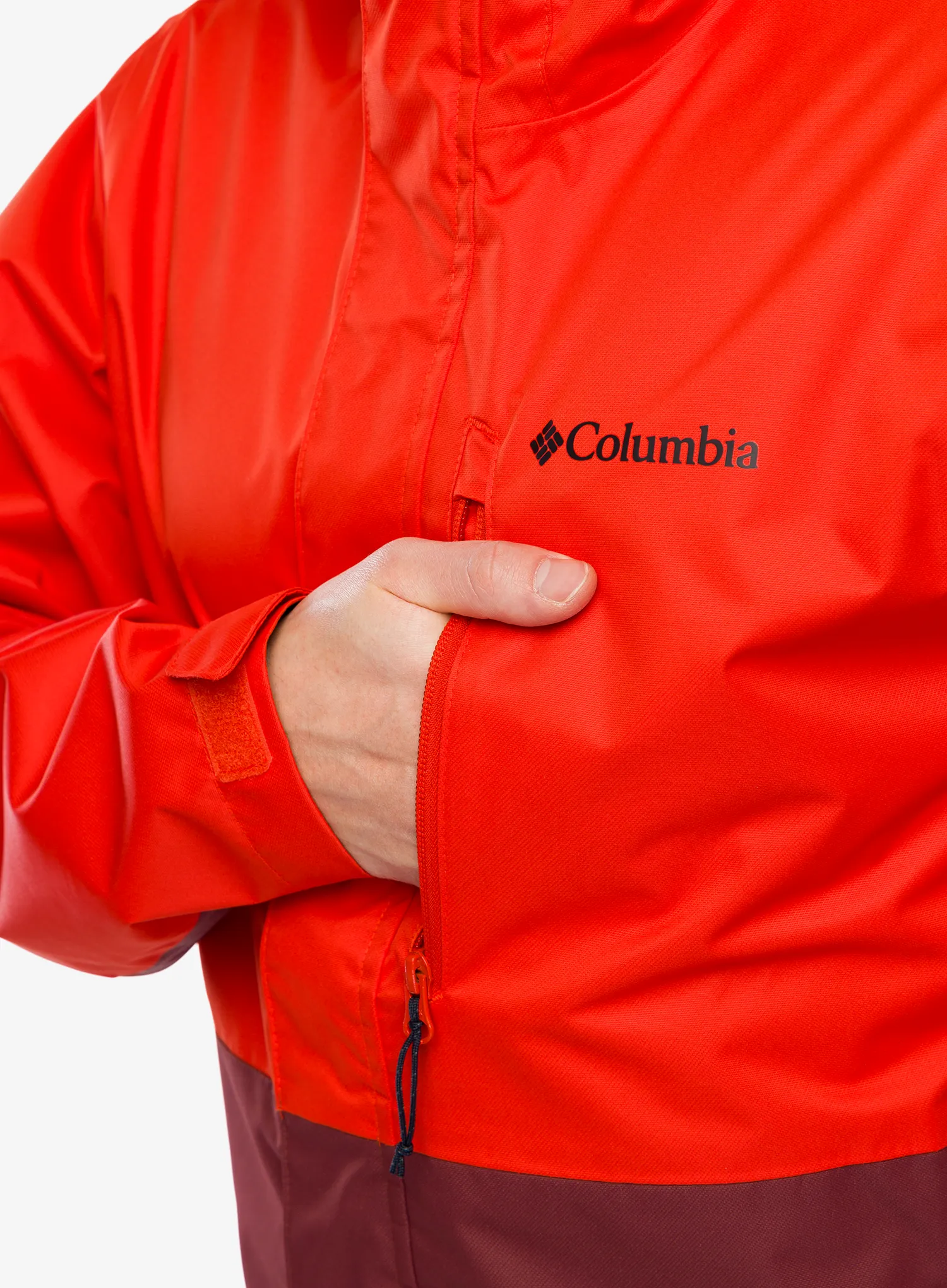 Bunda do deště Columbia Hikebound Jacket - spicy/spice