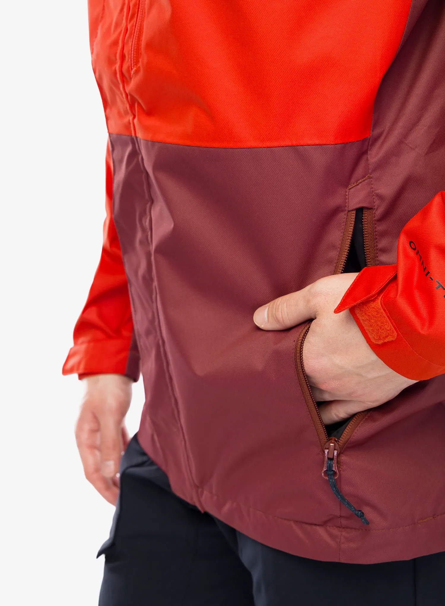 Bunda do deště Columbia Hikebound Jacket - spicy/spice