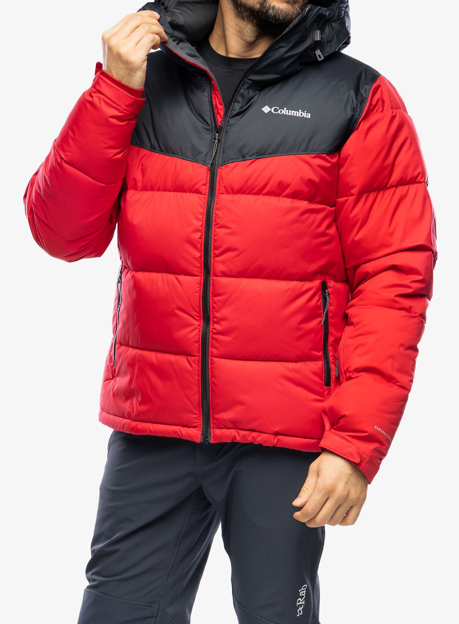 Bunda na lyže Columbia Iceline Ridge Jacket - mountain red/black