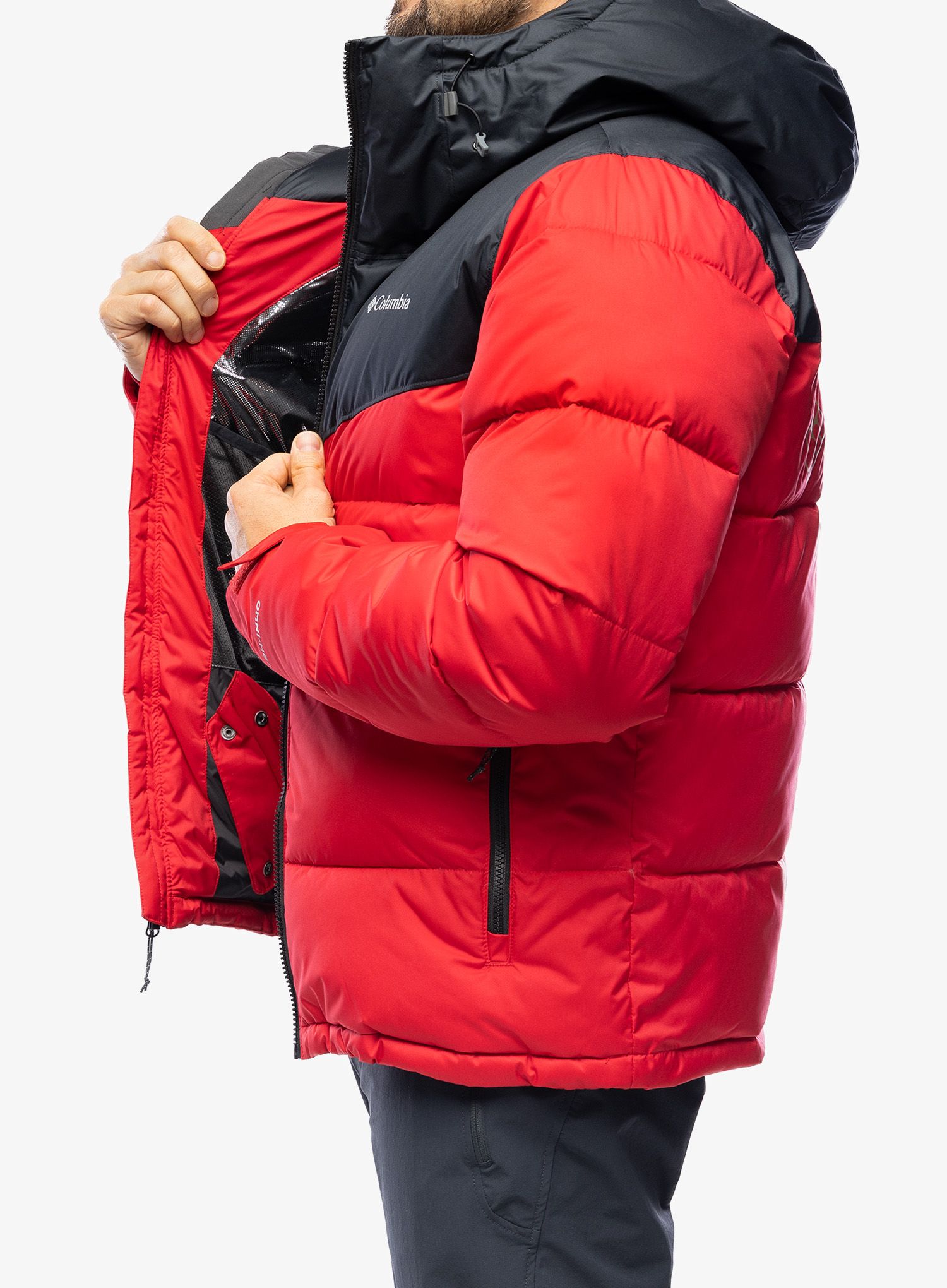 Bunda na lyže Columbia Iceline Ridge Jacket - mountain red/black