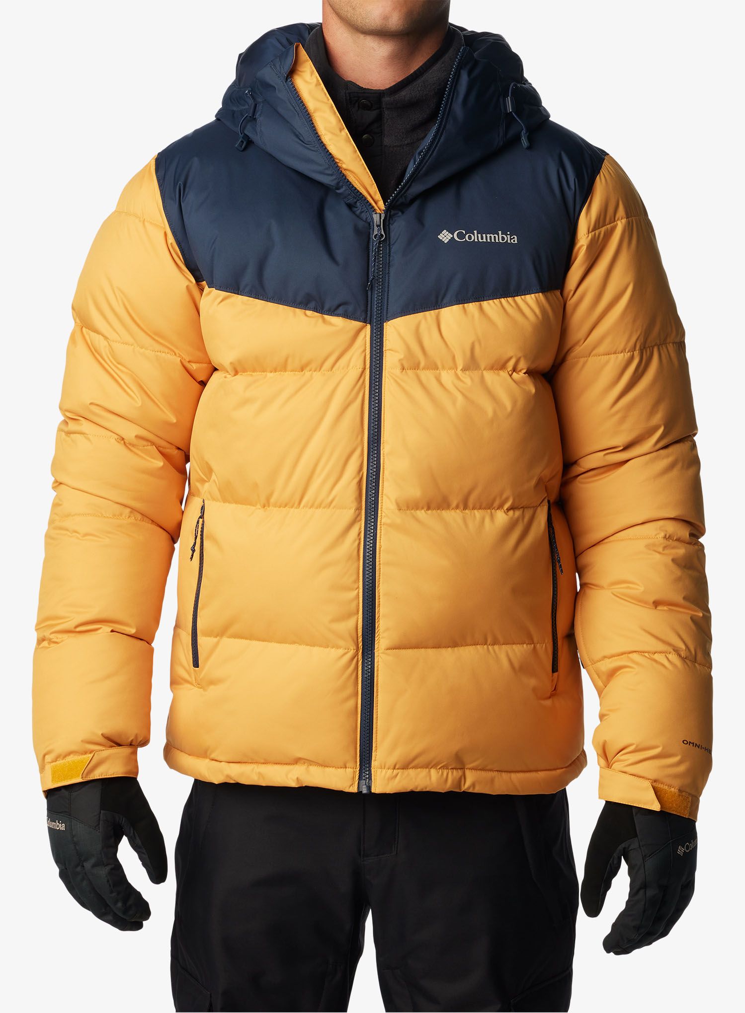 Bunda na lyže Columbia Iceline Ridge Jacket - raw honey/collegiate navy