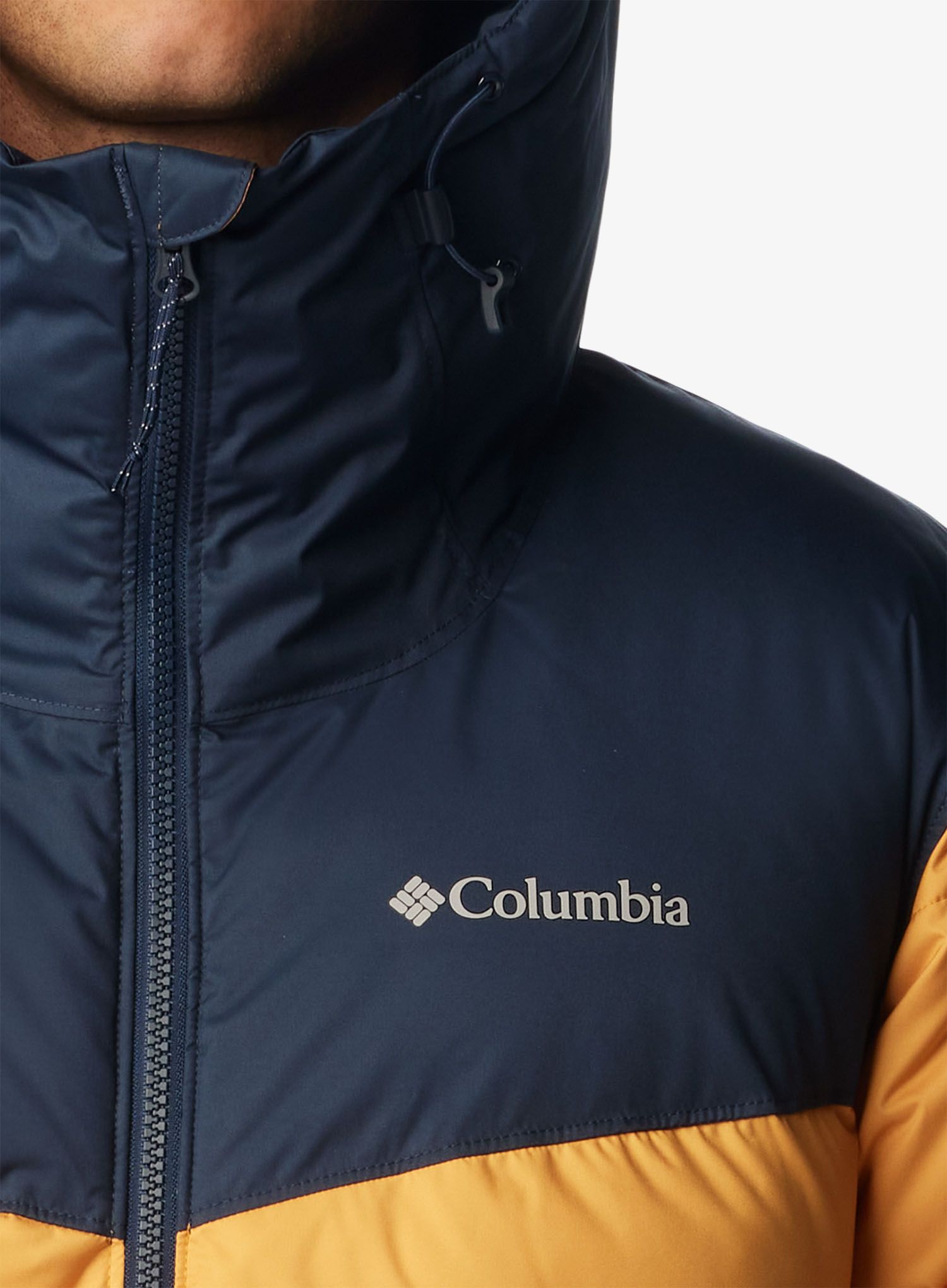 Bunda na lyže Columbia Iceline Ridge Jacket - raw honey/collegiate navy