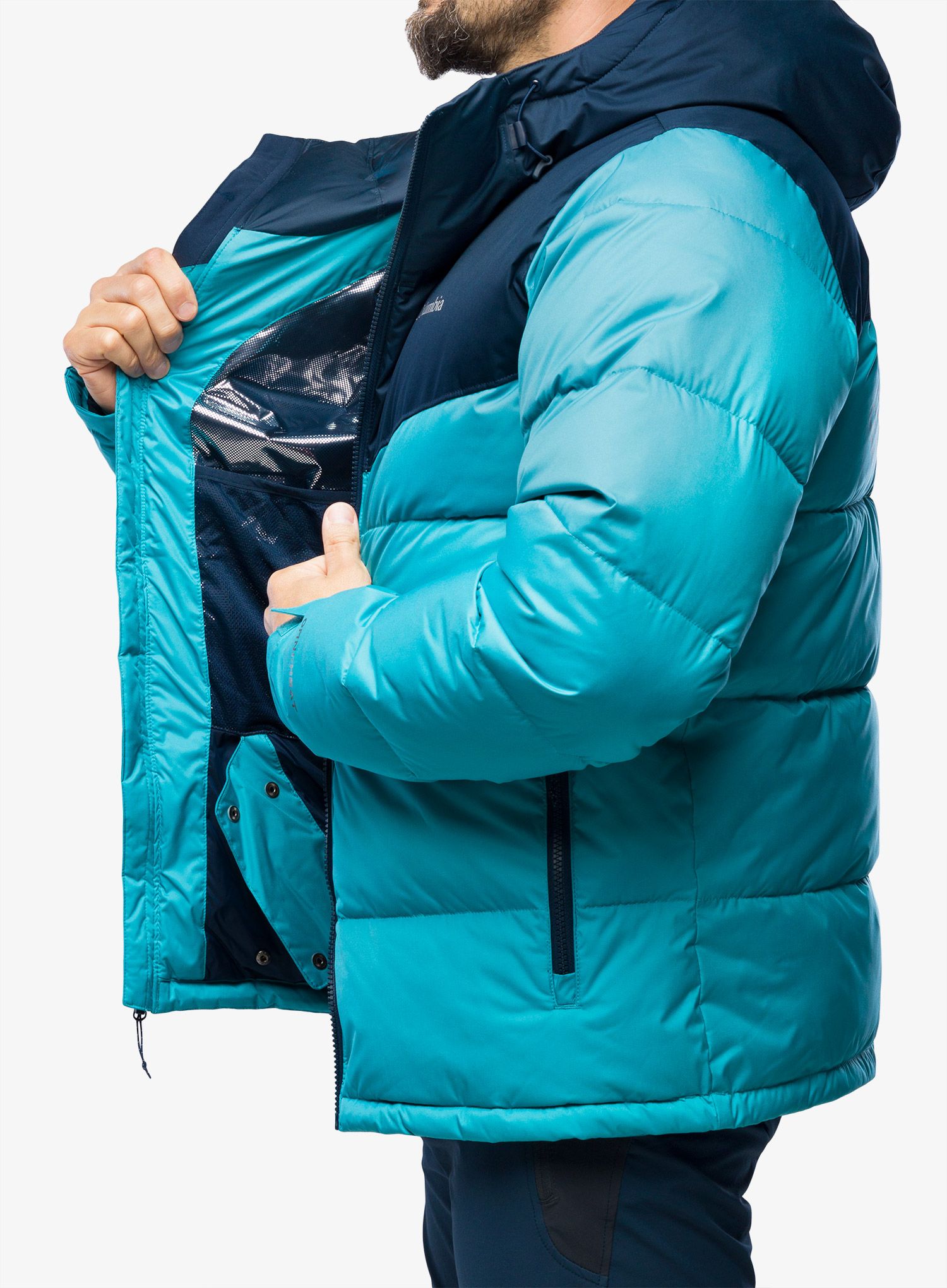 Lyžařská bunda Columbia Iceline Ridge Jacket - shasta/collegiate navy