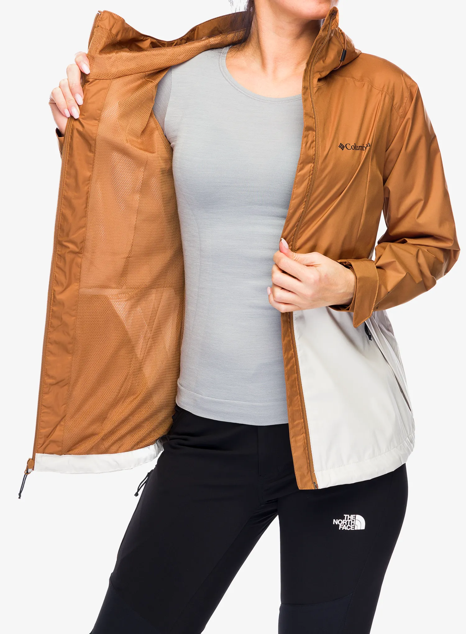 Dámská bunda Columbia Inner Limits III Jacket - camel brown/dark stone