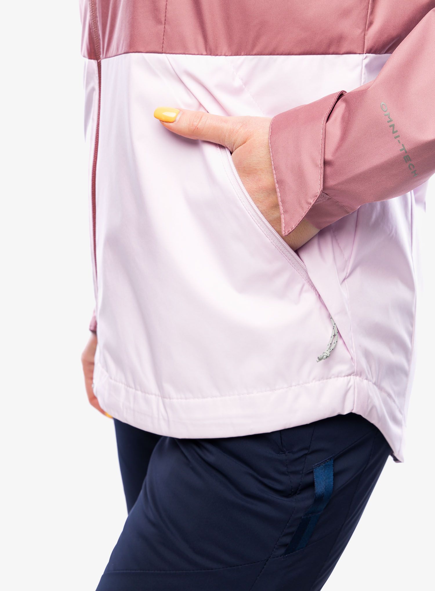 Dámská bunda do deště Columbia Inner Limits III Jacket - fig/pink dawn