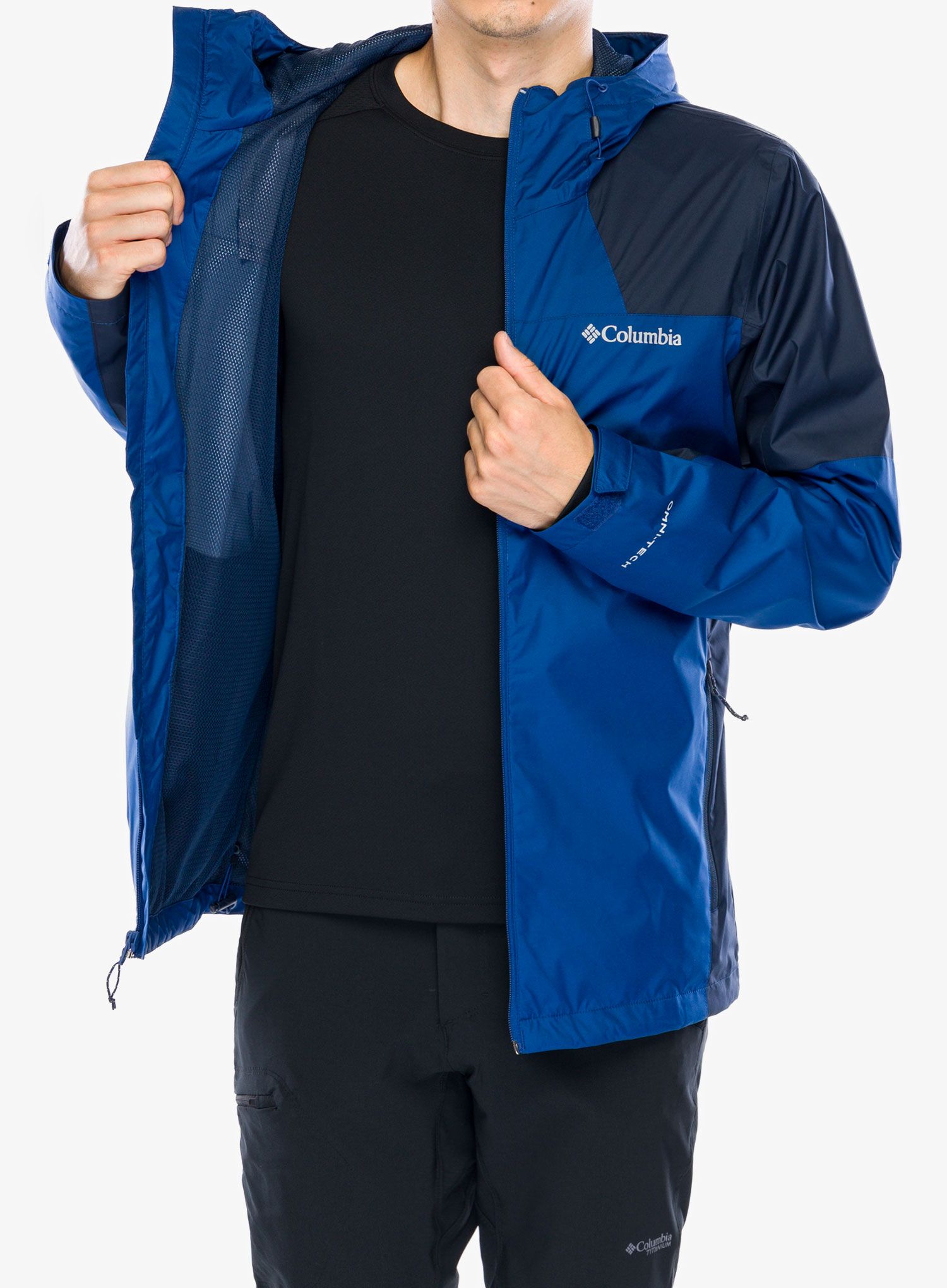 Bunda s membránou Columbia Inner Limits III Jacket - mountain blue/collegiate navy