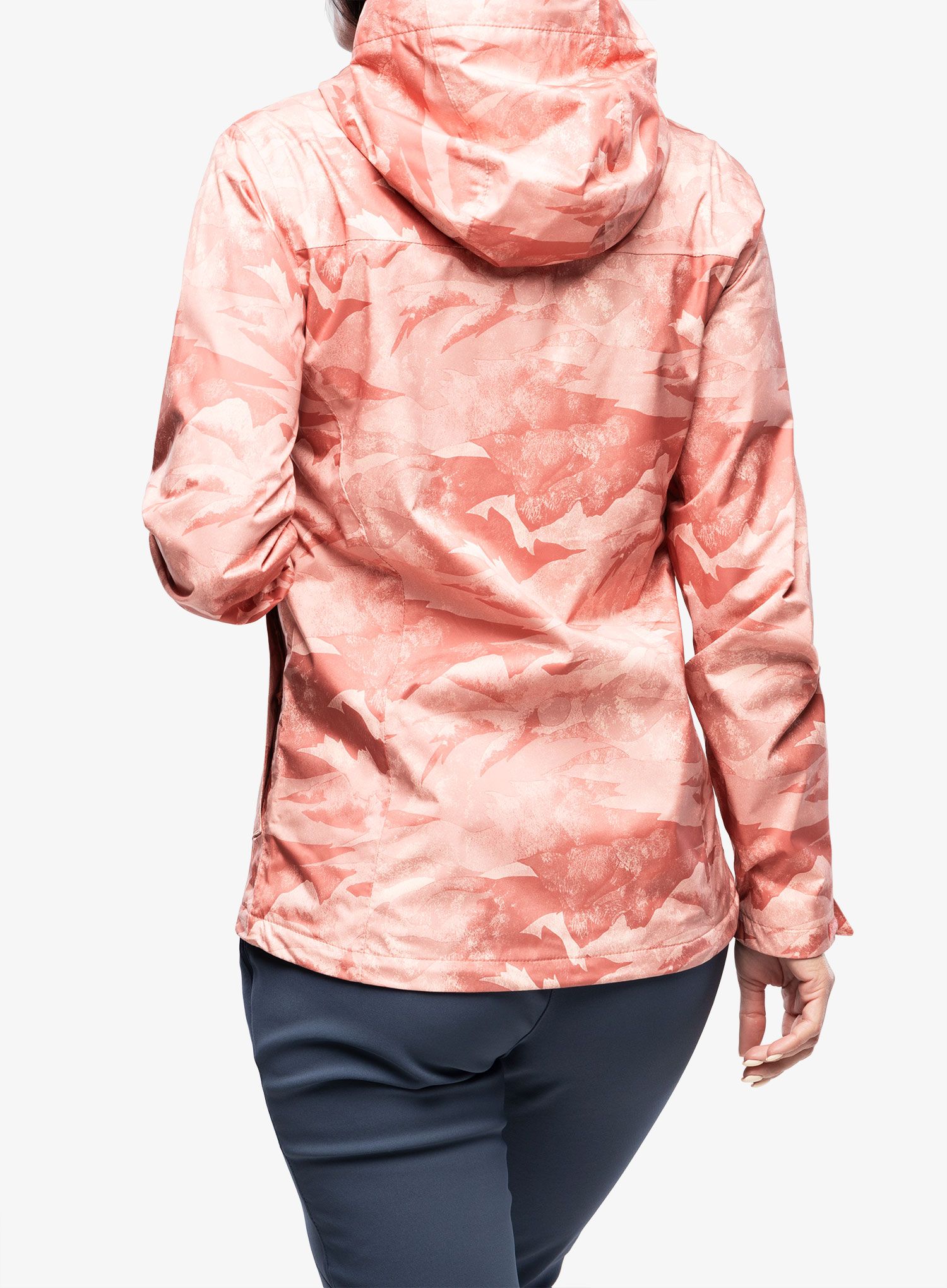 Dámská bunda do deště Columbia Inner Limits II Jacket - dark coral coastline print