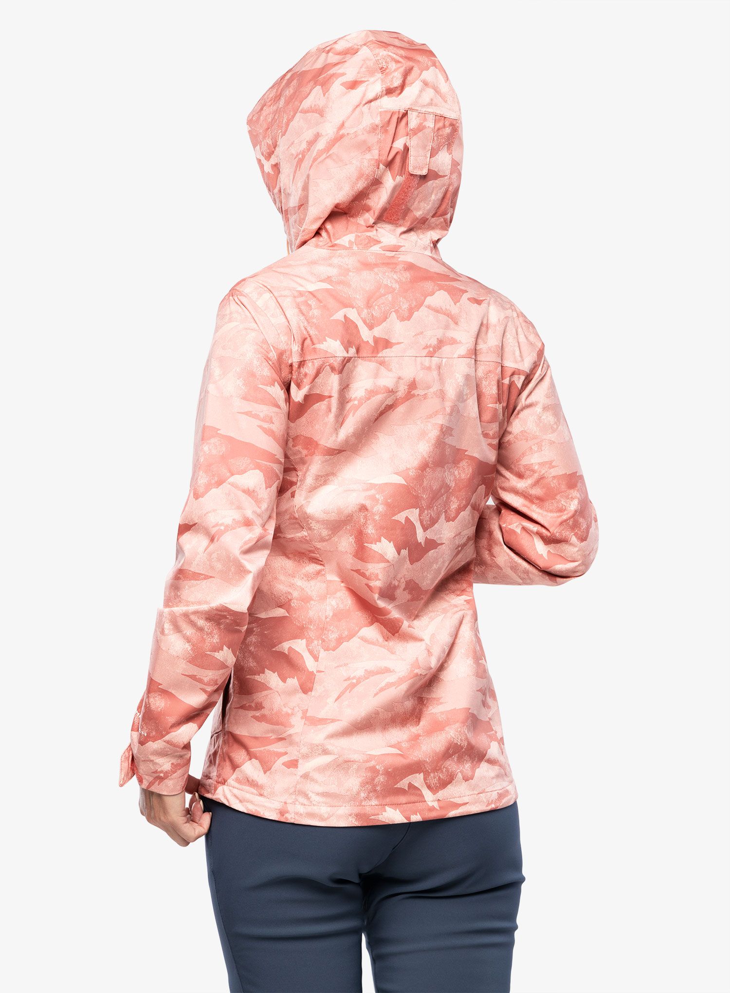 Dámská bunda do deště Columbia Inner Limits II Jacket - dark coral coastline print