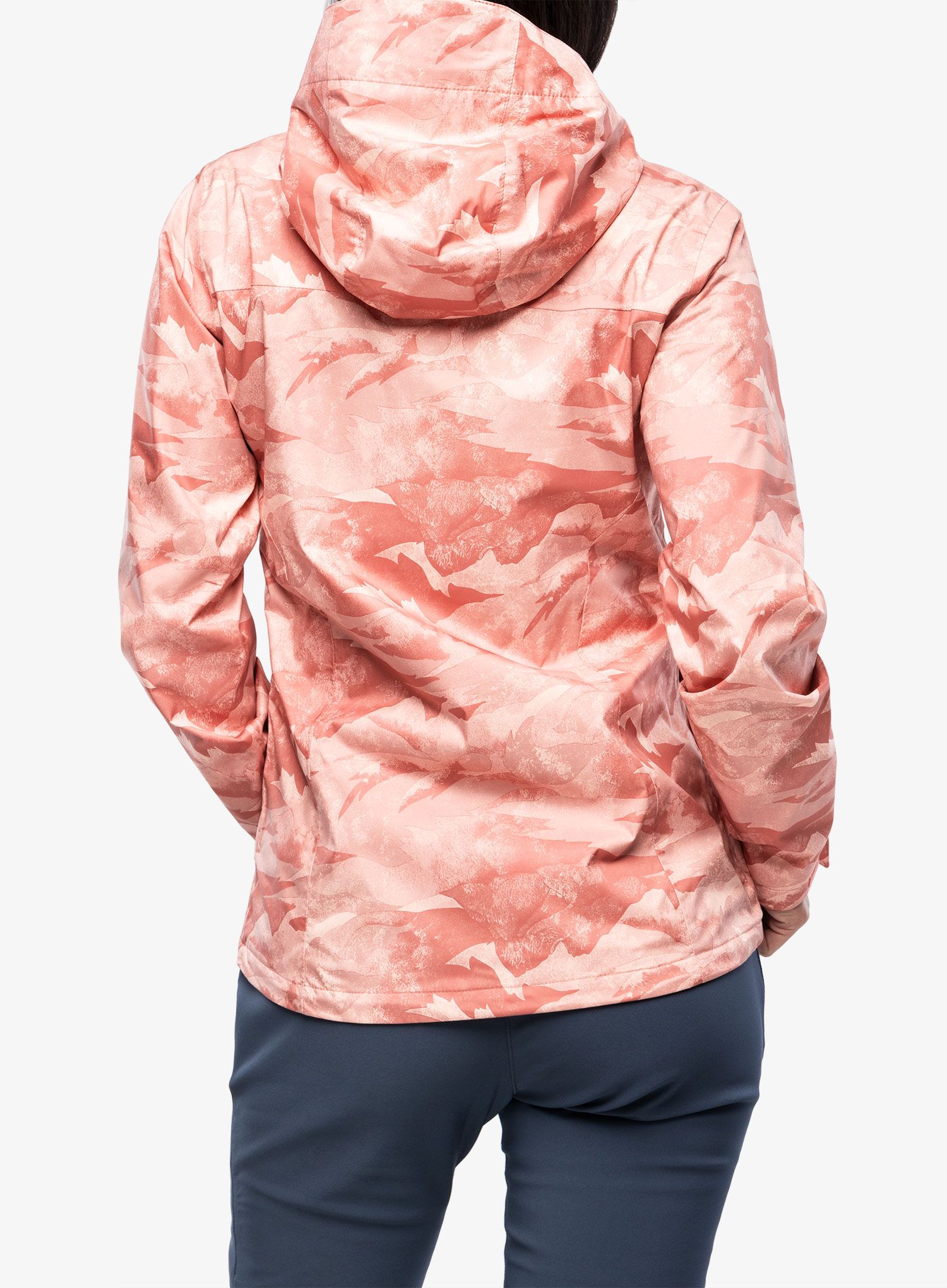 Dámská bunda do deště Columbia Inner Limits II Jacket - dark coral coastline print