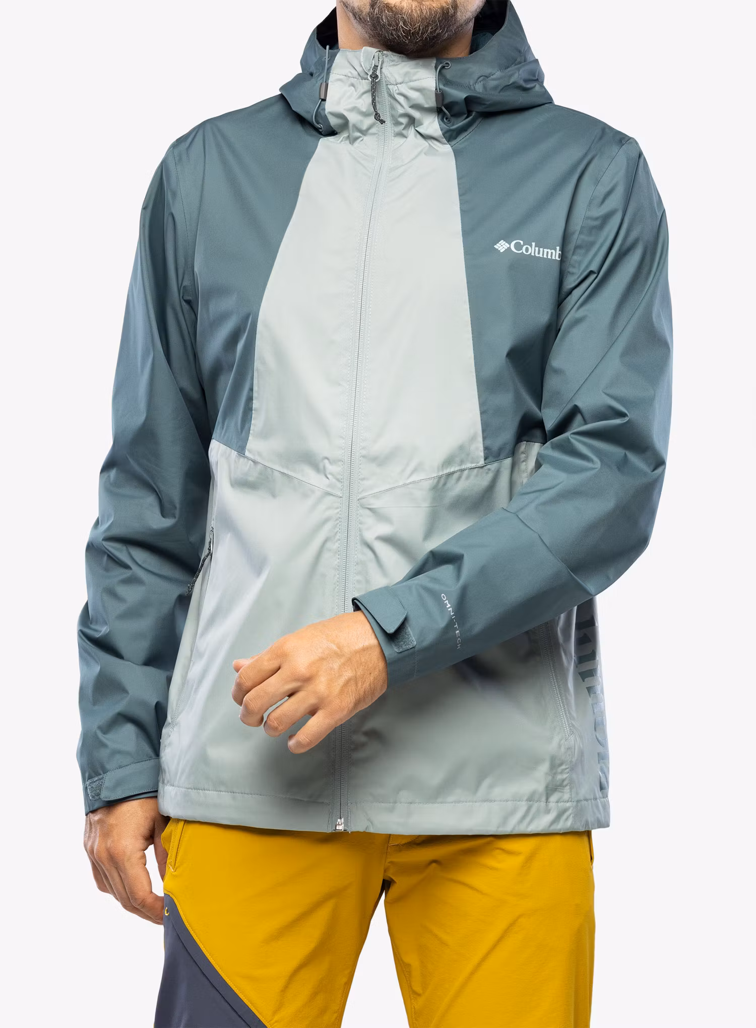 Pánská bunda do deště Columbia Inner Limits II Jacket - niagara/metal