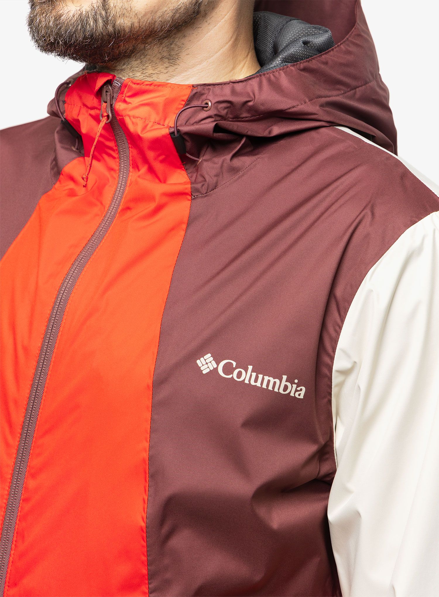 Bunda do deště Columbia Inner Limits II Jacket - spicy/light raisin/chalk