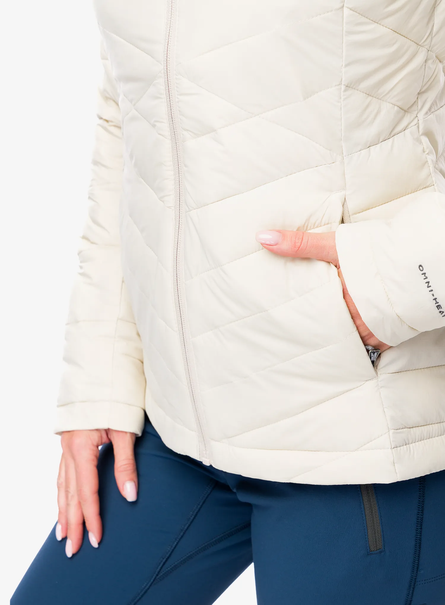 Dámská bunda Columbia Joy Peak II Hooded Jacket - dark stone