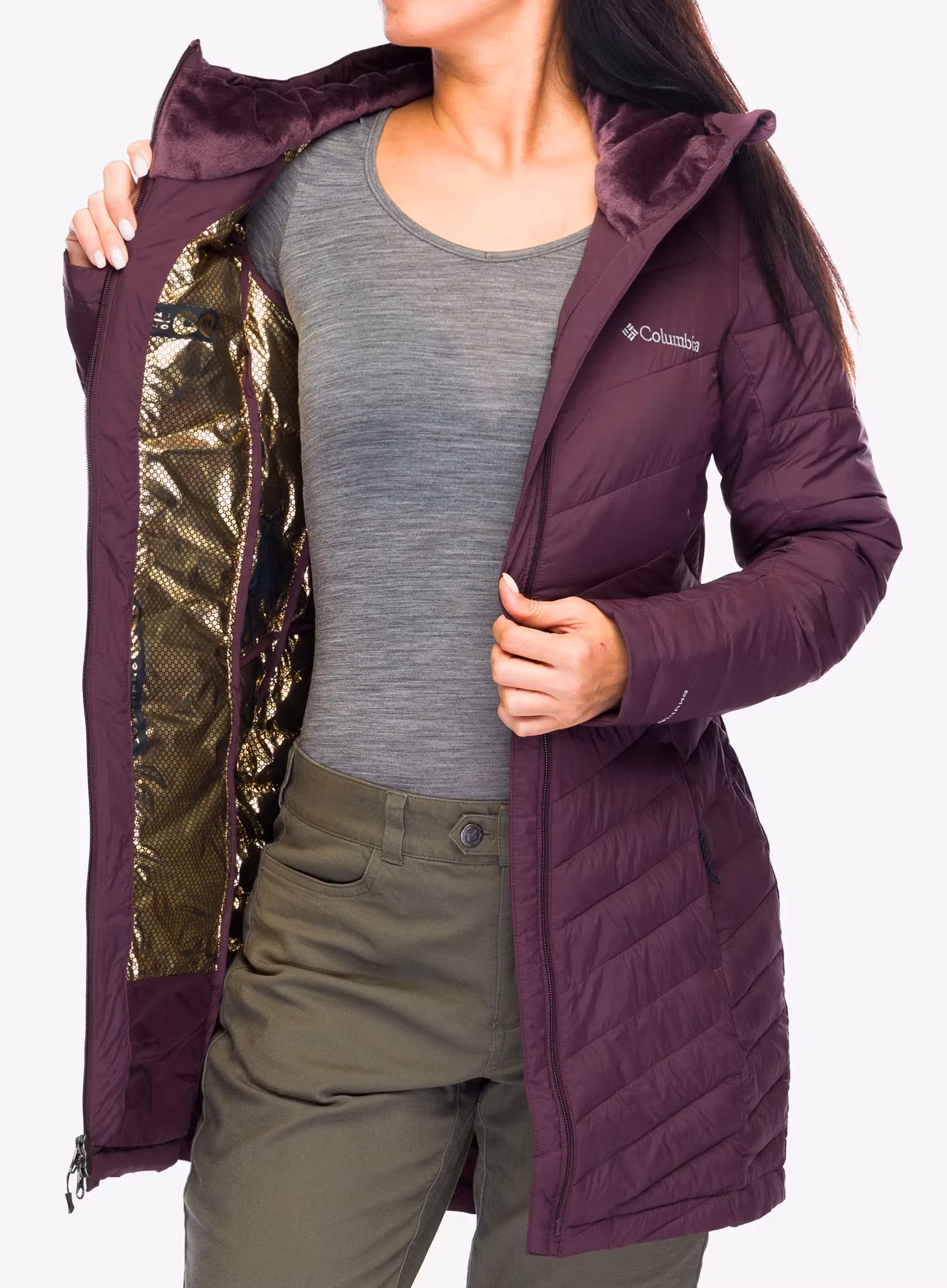Dámský kabát Columbia Joy Peak II Mid Jacket - moonvista