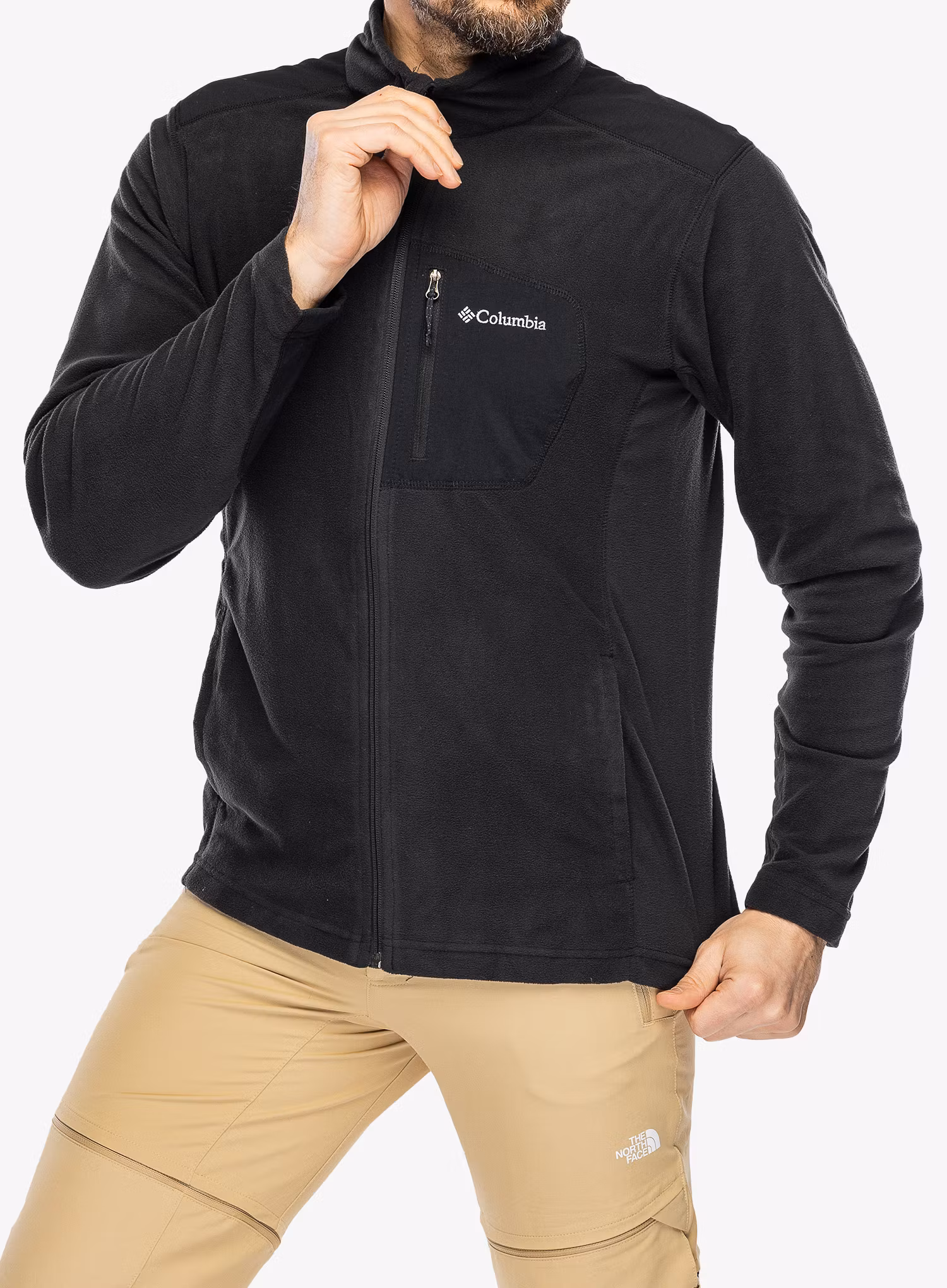 Pánská mikina Columbia Klamath Range Full Zip - black