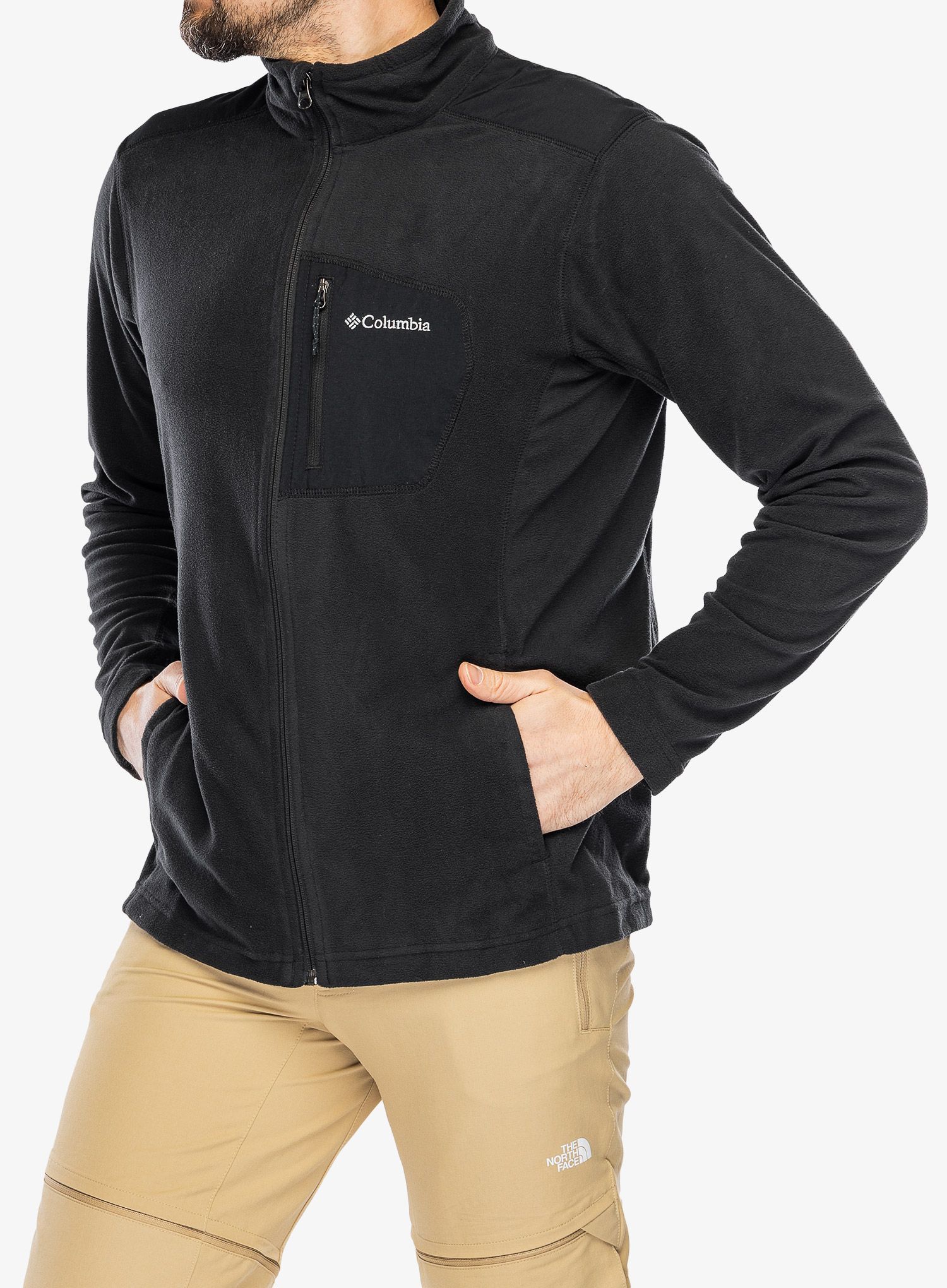 Pánská mikina Columbia Klamath Range Full Zip - black