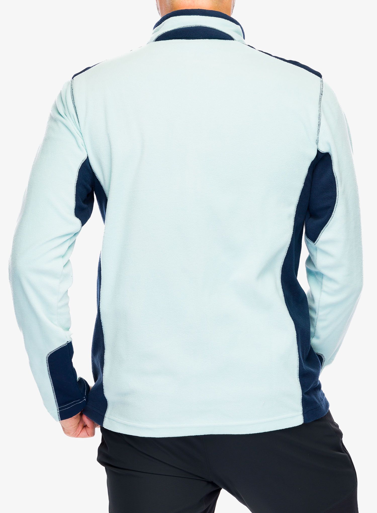 Fleece mikina Columbia Klamath Range Full Zip - spray/collegiate navy
