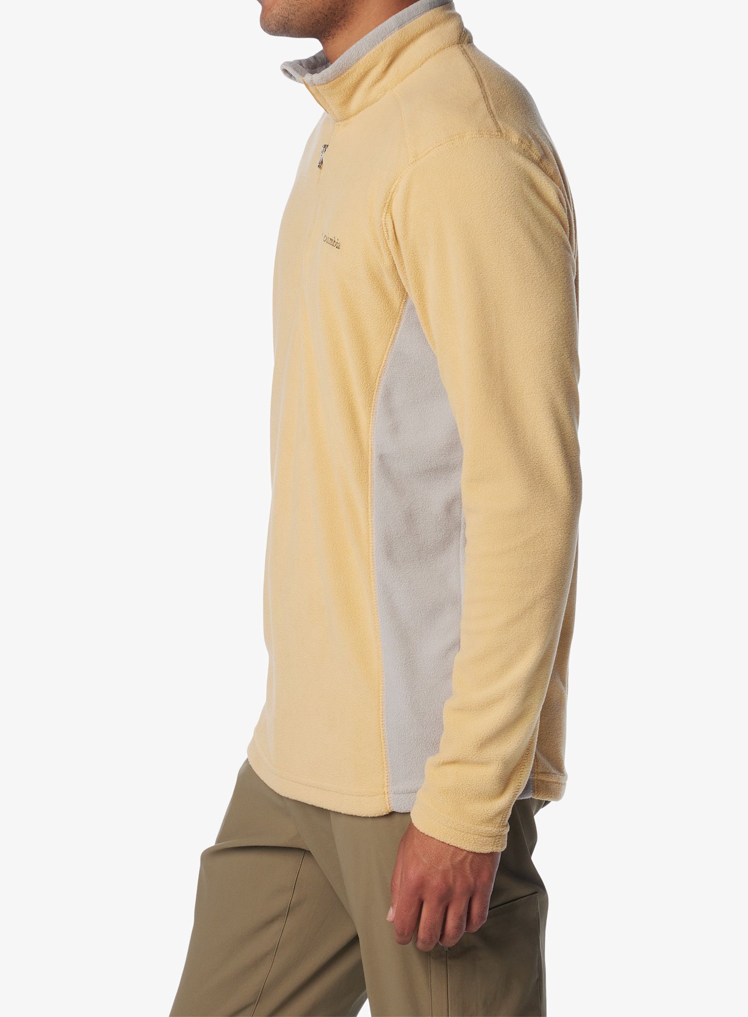 Mikina se zipem Columbia Klamath Range II Half Zip - light camel/flint grey