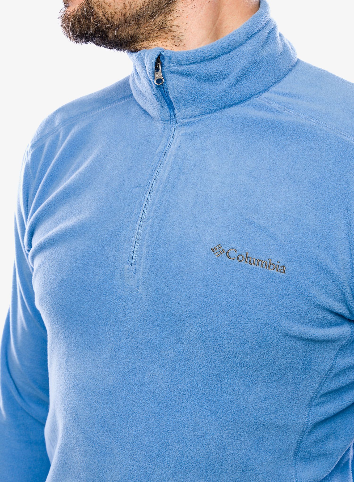 Fleece mikina Columbia Klamath Range II Half Zip - skyler