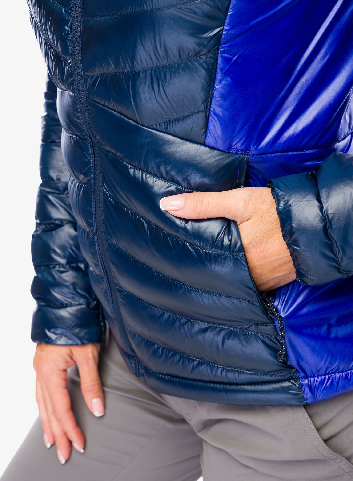 Dámská bunda Columbia Labyrinth Loop II Hooded Jacket - collegiate navy/clematis blue